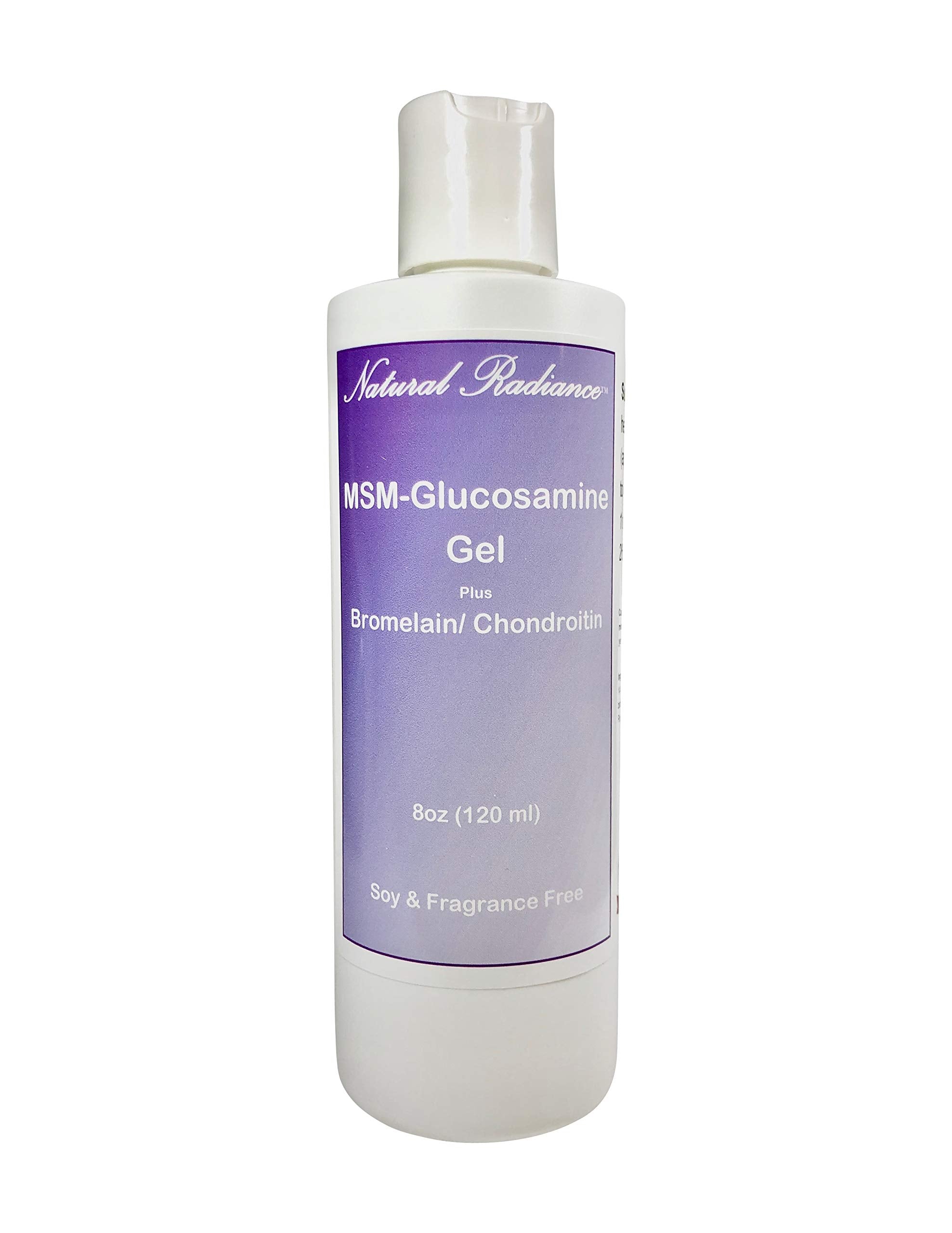 Natural Radiance MSM Plus - Glucosamine Bromelain and Chrondroitin 8 oz. Bottle - Oderless Natural RadianceAu supplements