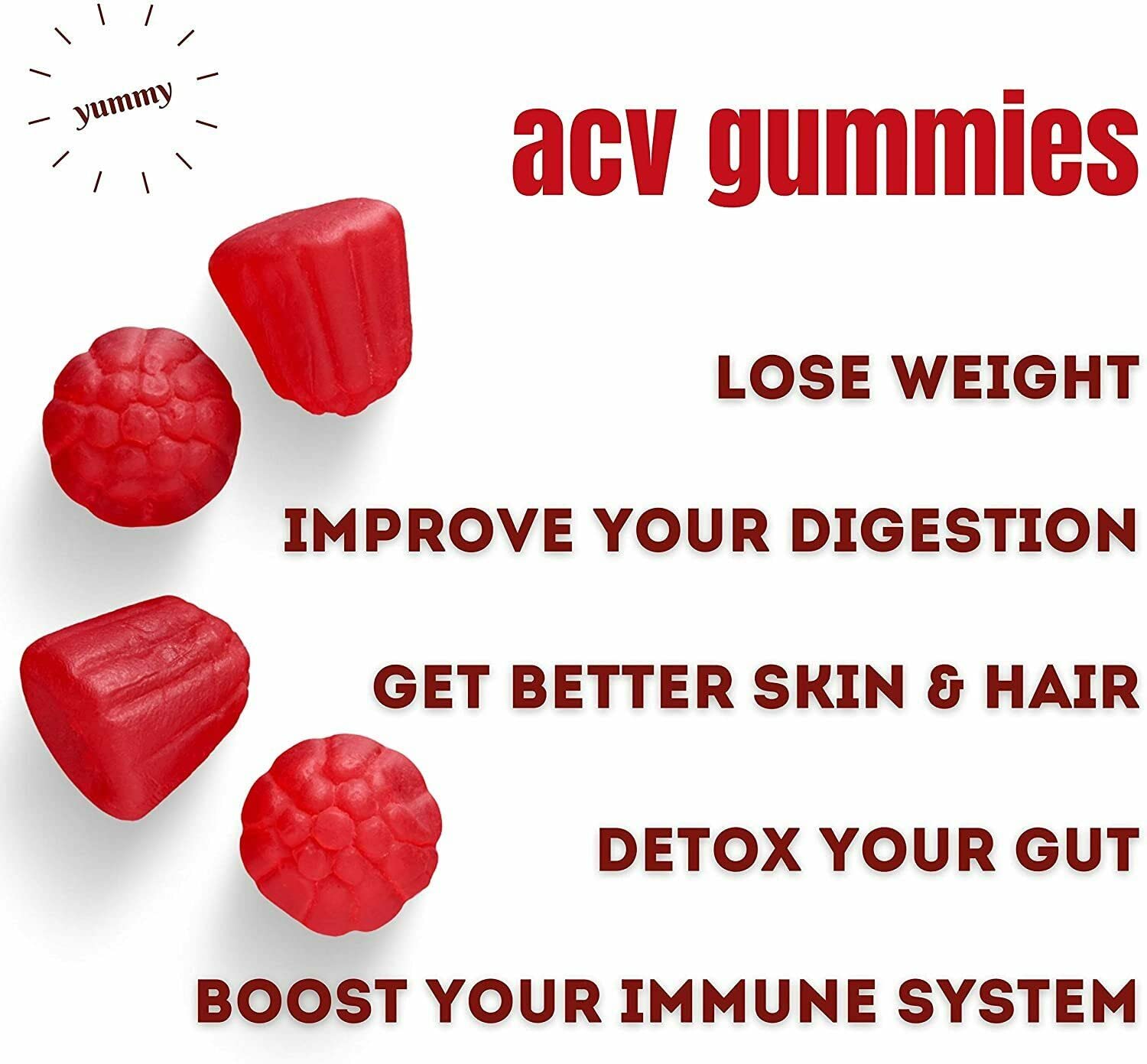 Nutriumph Apple Cider Vinegar Gummies with The Mother Vegan – Weight Loss, Detox NutriumphAu supplements