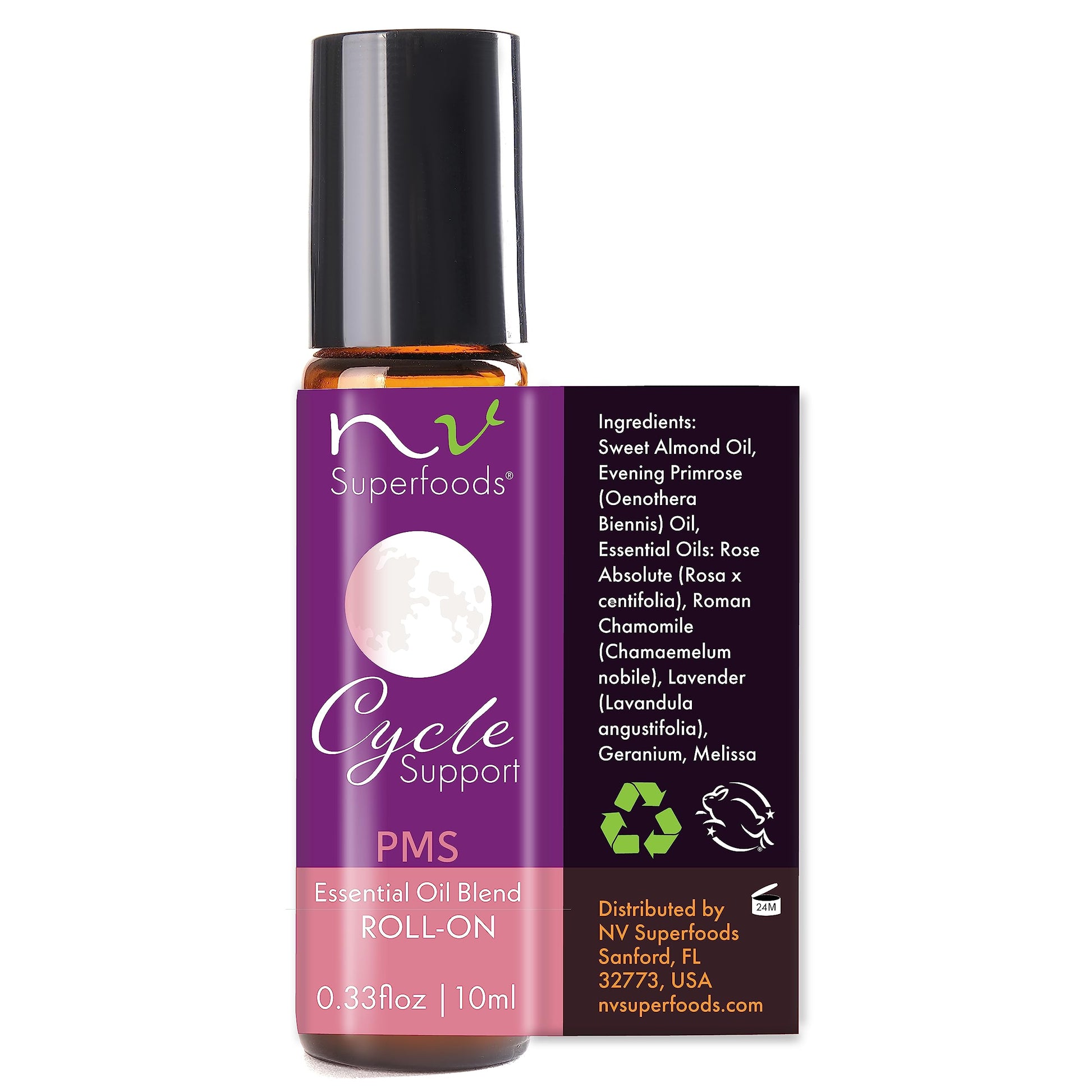 NV Superfoods Cycle Support - Essential Oil Roll-On - 10 ml – 100% Pure Therapeutic Grade NV SuperfoodsAu supplements