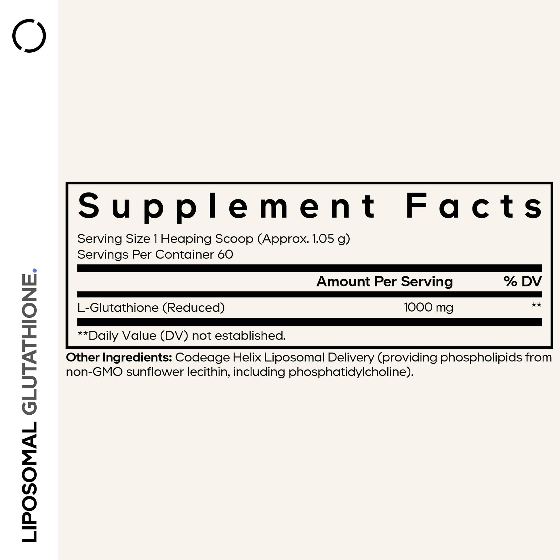 Codeage Liposomal Glutathione Powder - 1,000 mg Vegan Reduced L-Glutathione per Serving, Liposomal Delivery - 2-Month Supply - Unflavored - Phospholipid - Non-GMO Gluten-Free - 2.22 Oz CodeageAu supplements