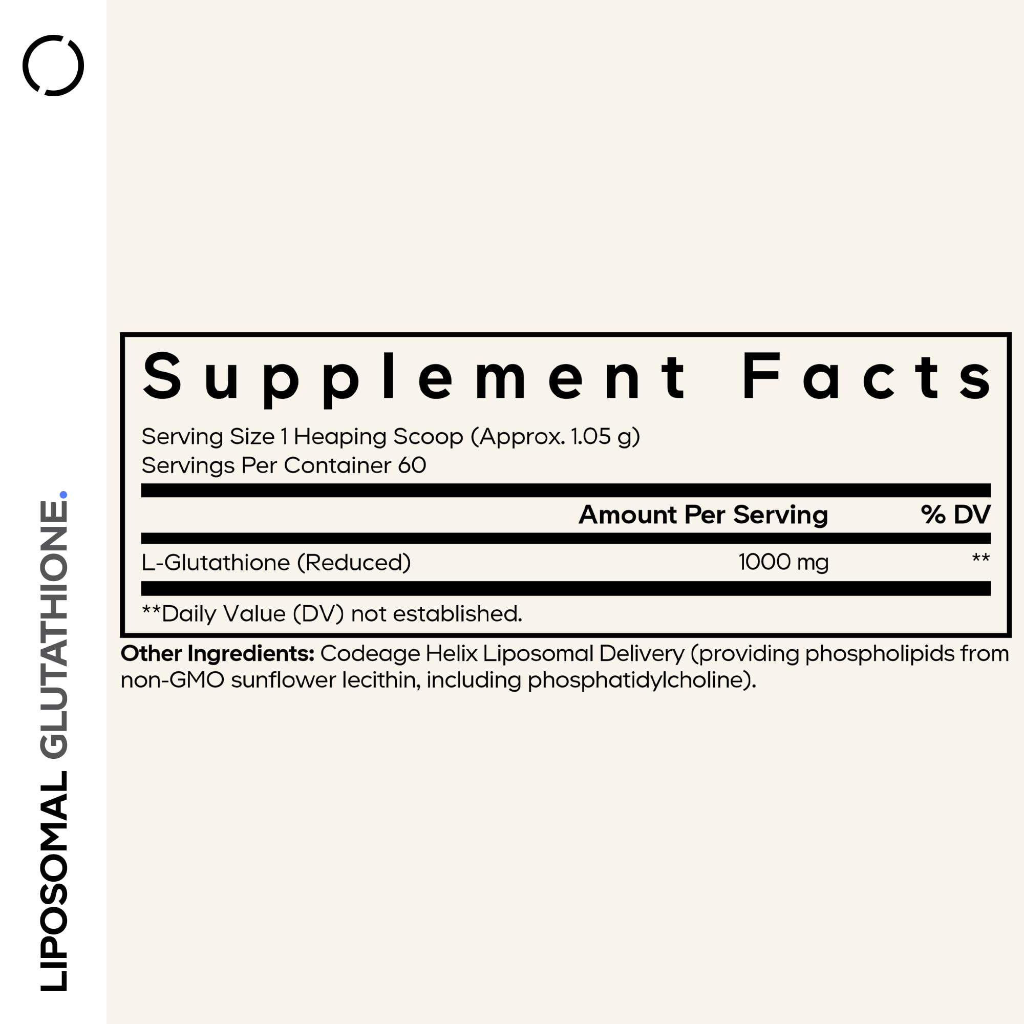 Codeage Liposomal Glutathione Powder - 1,000 mg Vegan Reduced L-Glutathione per Serving, Liposomal Delivery - 2-Month Supply - Unflavored - Phospholipid - Non-GMO Gluten-Free - 2.22 Oz CodeageAu supplements