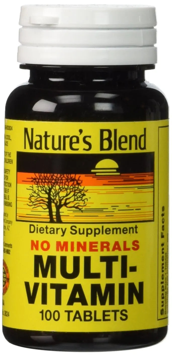Nature's Blend Multi-Vitamin No Minerals 100 Tabs (Model: 3824) Nature's BlendAu supplements