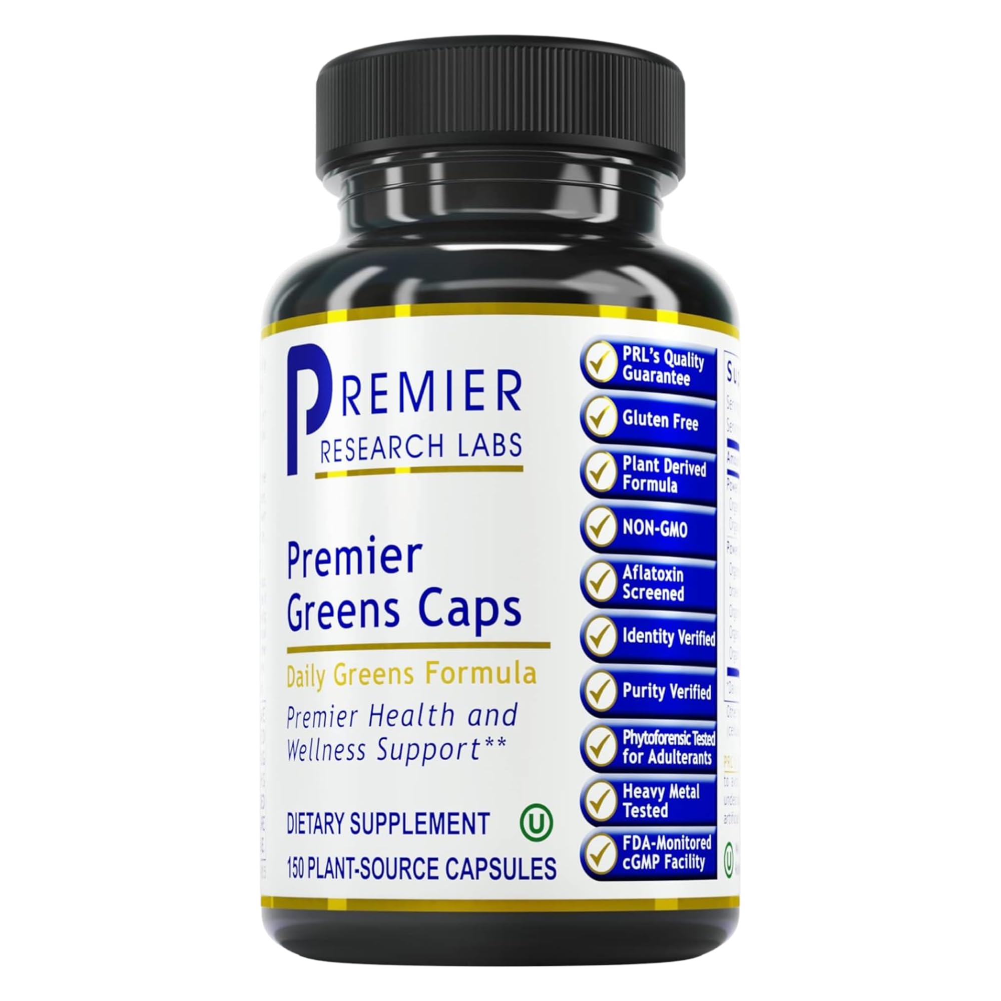 Premier Research Labs Greens Capsules - Super Greens Capsules, Greens Supplements, Super Greens Pills for Wellness, Veggie Pills with Leafy Greens, Kale, Chlorella - 150 Vegetarian Capsules Premier Research LabsAu supplements