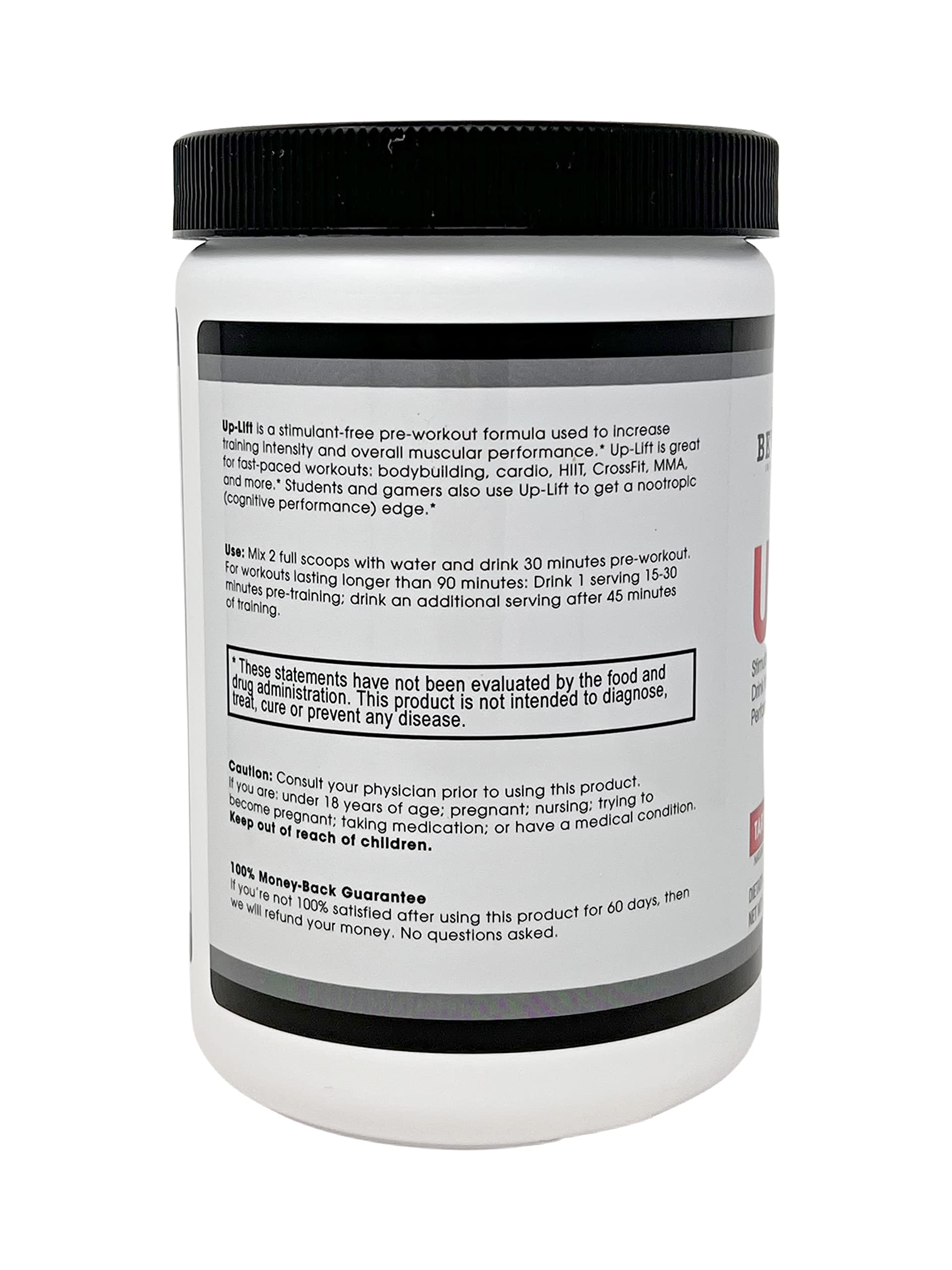 Beverly International Up-Lift Stimulant Free 330 grams. Workout Energy Drink Mix w/Nitric Beverly InternationalAu supplements