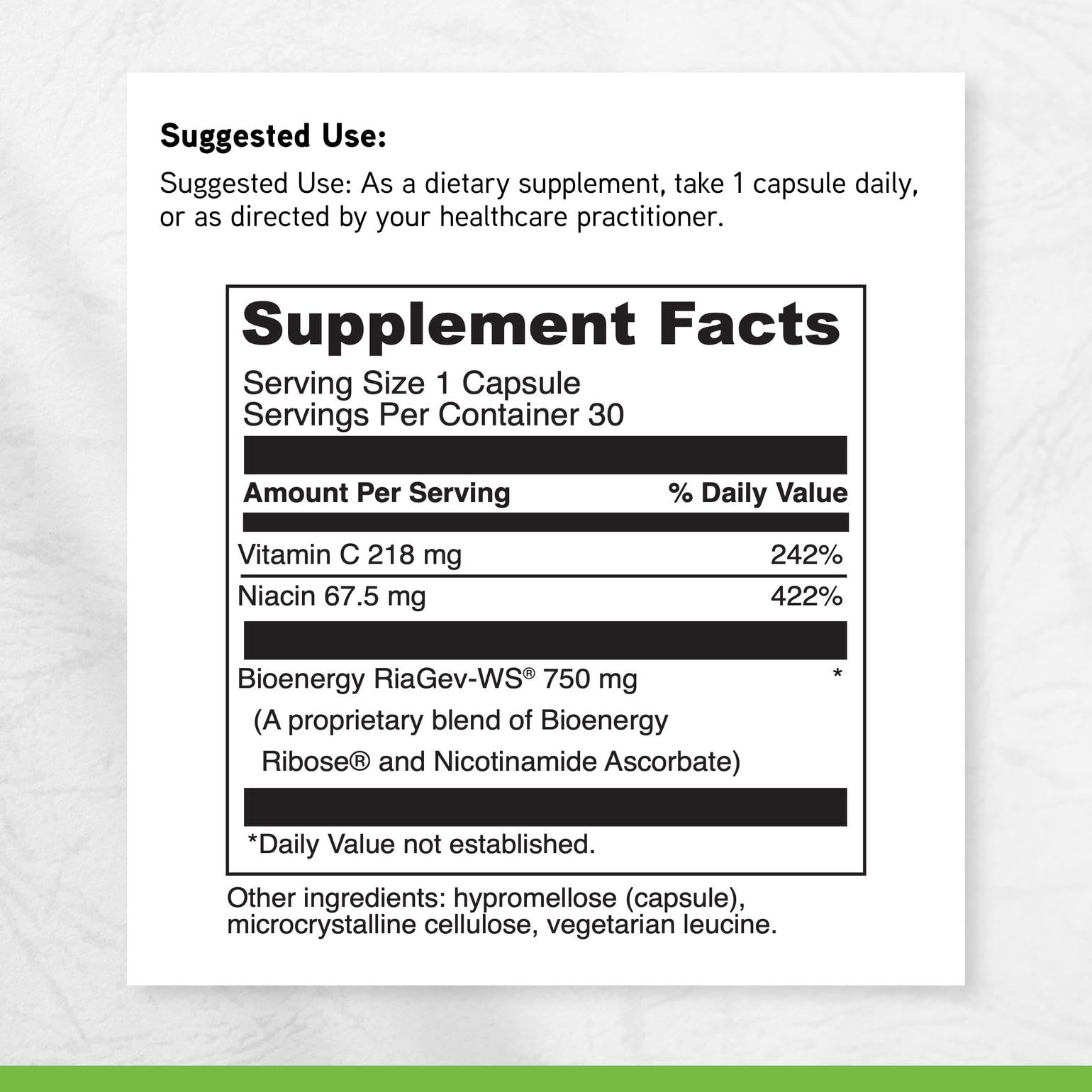 DAVINCI Labs NAD+ Activate - NAD Supplement with Vitamin C & Niacin - Helps Support Brain Health, Cellular Energy & More* - Vegetarian, Gluten-Free & Soy-Free - 30 Capsules DAVINCIAu supplements