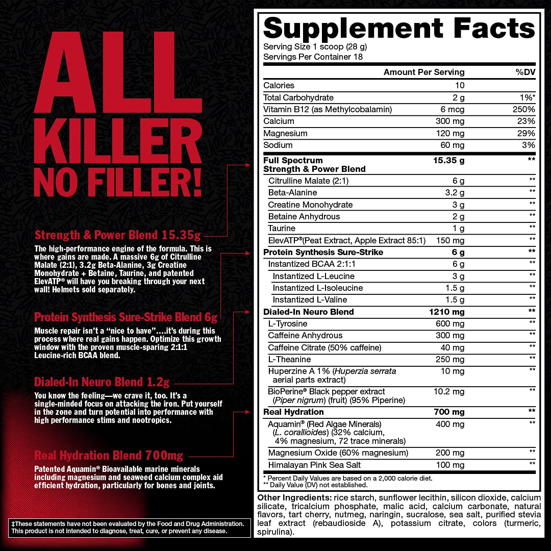 Mutant Madness All-in | Full Dosed Pre-Workout - Tropical Cyclone - 18 Serving - 504 g MutantAu supplements