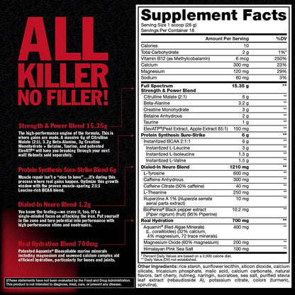 Mutant Madness All-in | Full Dosed Pre-Workout - Tropical Cyclone - 18 Serving - 504 g MutantUS supplements