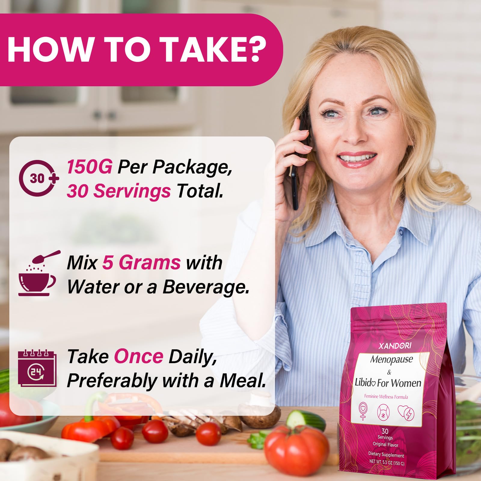 Menopause Supplements for Women, 10-in-1 Hormone Balance for Women, with Red Clover, Korean Ginseng, Shatavari - Menopause & Libisoothe Powder for Desire, Hot Flashes, Night Sweats & Mood - 5.3 Oz XandoriAu supplements