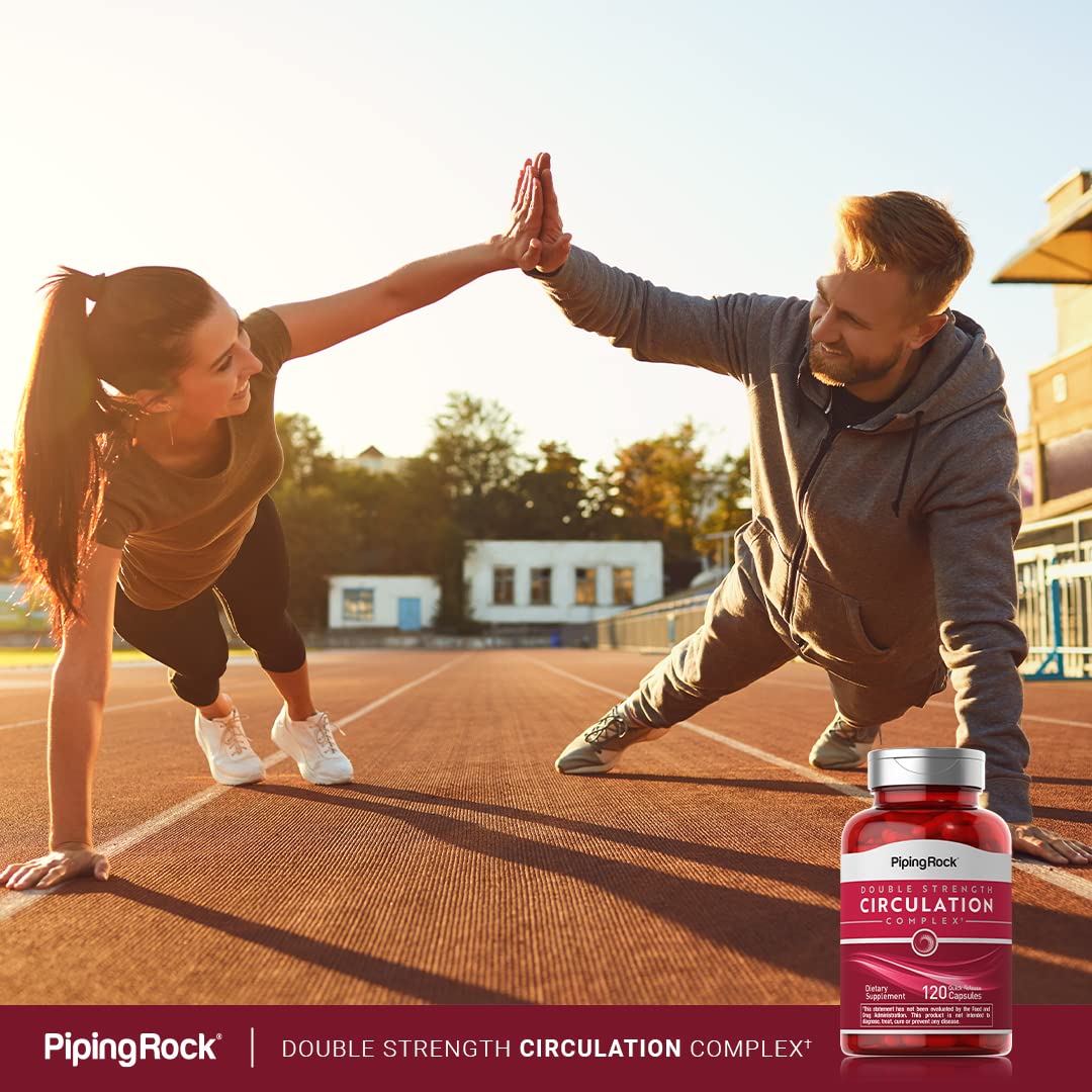 Piping Rock Circulation Supplement | 120 Capsules | Double Strength Complex | Non-GMO, Gluten Free Piping RockAu supplements