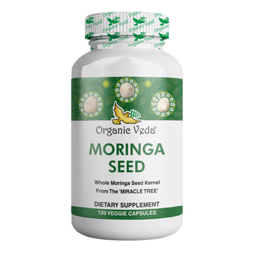 Organic Veda Moringa Seed Capsules - Pure Organic Moringa Capsules Seed Powder Organic VedaUS supplements