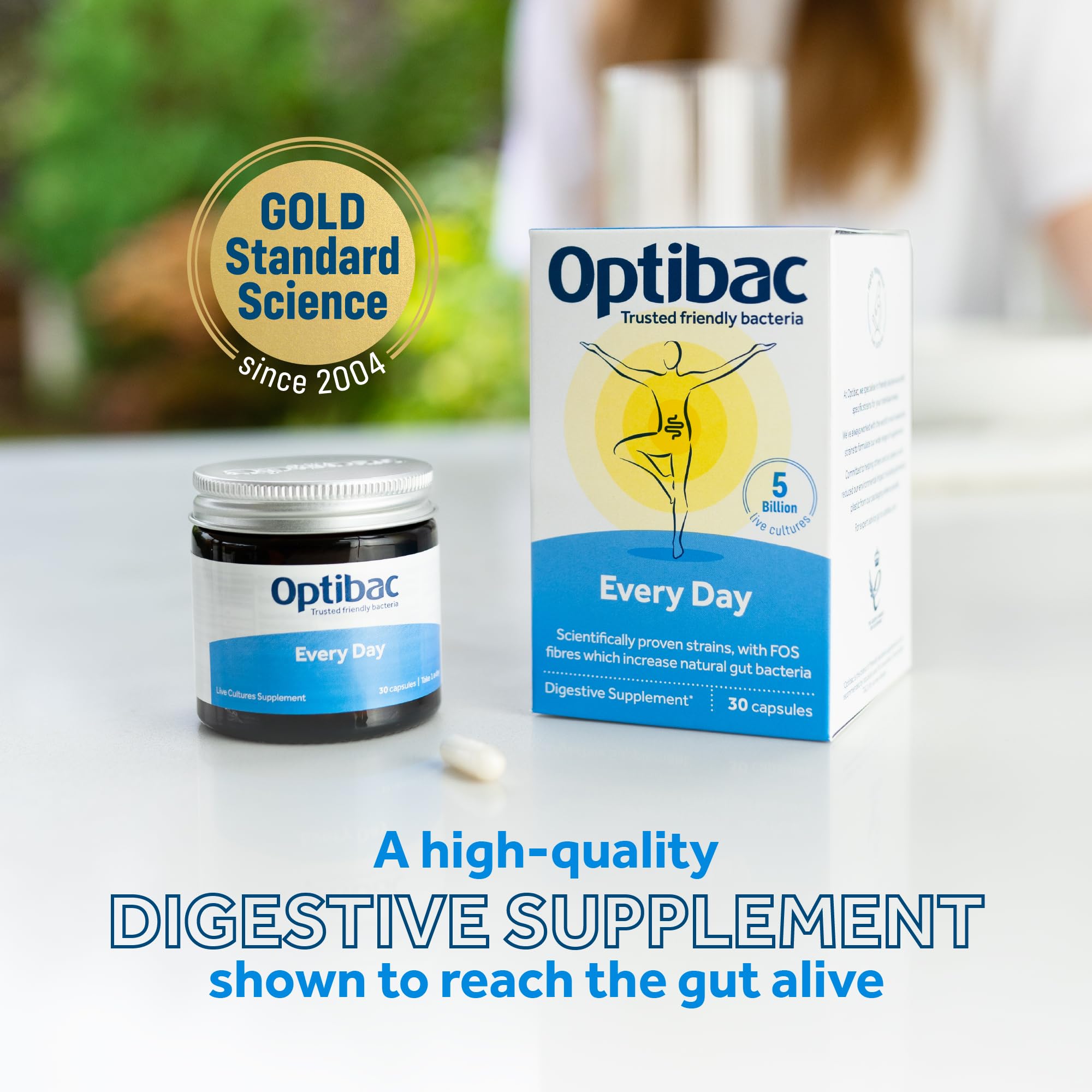 Optibac Probiotics Every Day - Digestive Probiotic Supplement with 5 Billion Bacterial OptiBacUS supplements