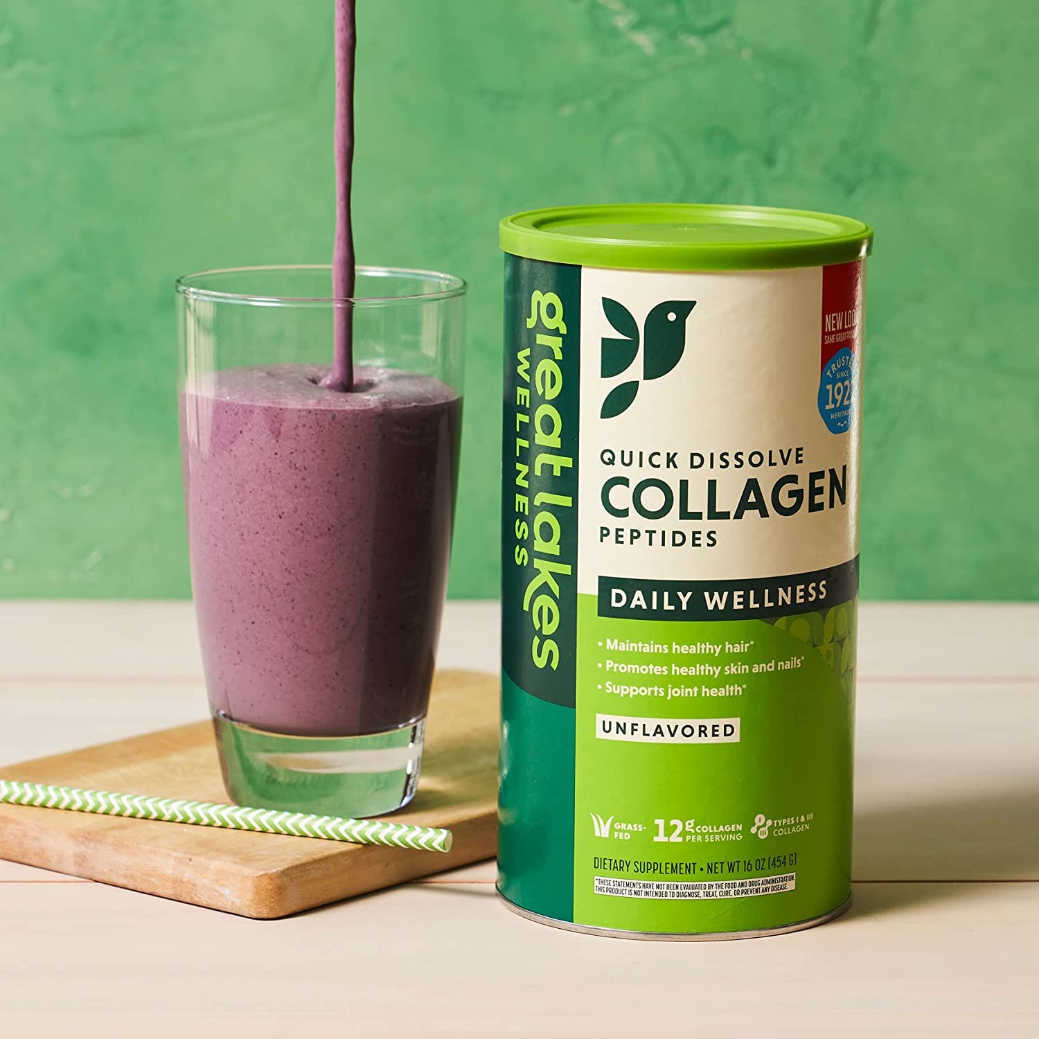 Great Lakes Gelatin Collagen Hydrolysate 454g (UK/EU Compliant can) (3) Great Lakes GelatinAu supplements