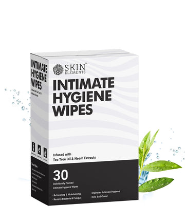 Skin Elements Intimate Hygiene Wipes | pH Balanced Wipes with Tea Tree Oil | Avoids Itching and Bad Odor Skin ElementsAu supplements