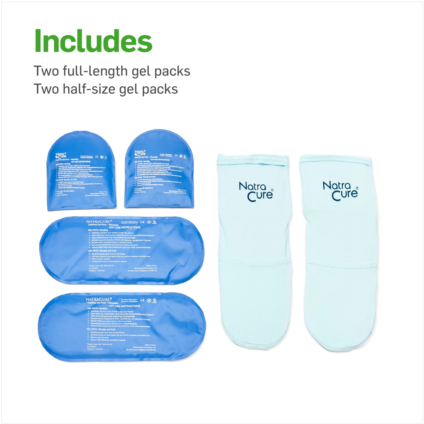 NatraCure Cold Therapy Socks - Reusable Gel Ice Frozen Slippers for Feet NatraCureUS supplements