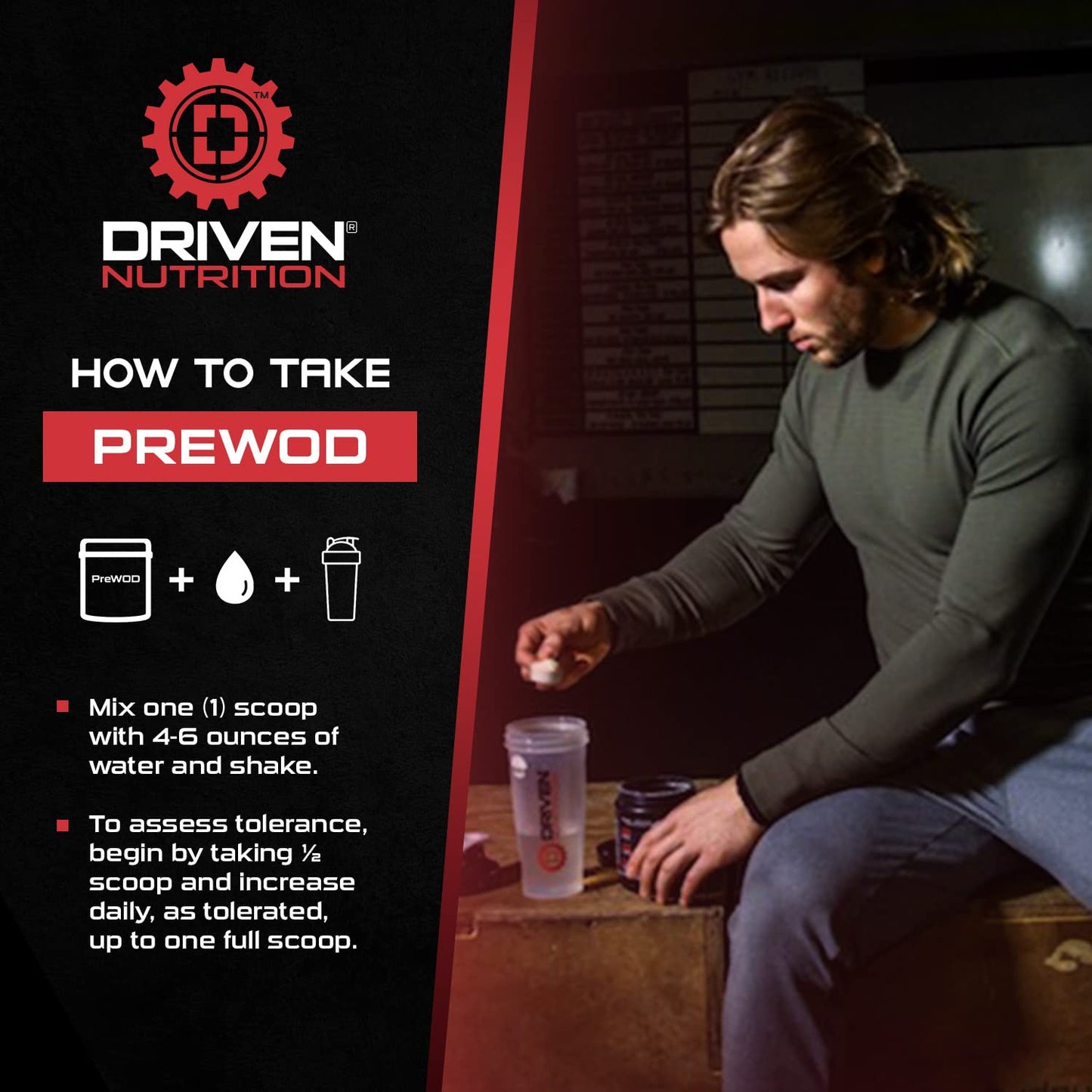 Driven PREWOD Energy Matrix, 50 Servings - Pre-Workout Supplement with Caffeine Driven NutritionUS supplements