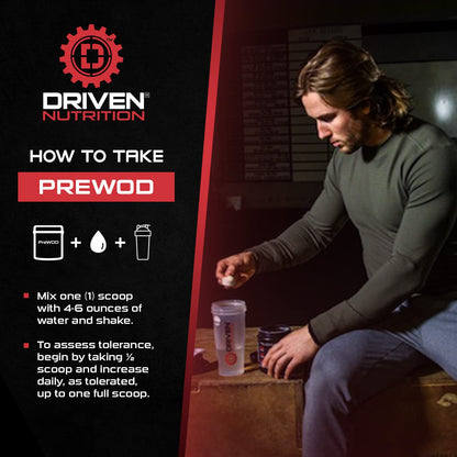 Driven PREWOD Energy Matrix, 50 Servings - Pre-Workout Supplement with Caffeine Driven NutritionUS supplements