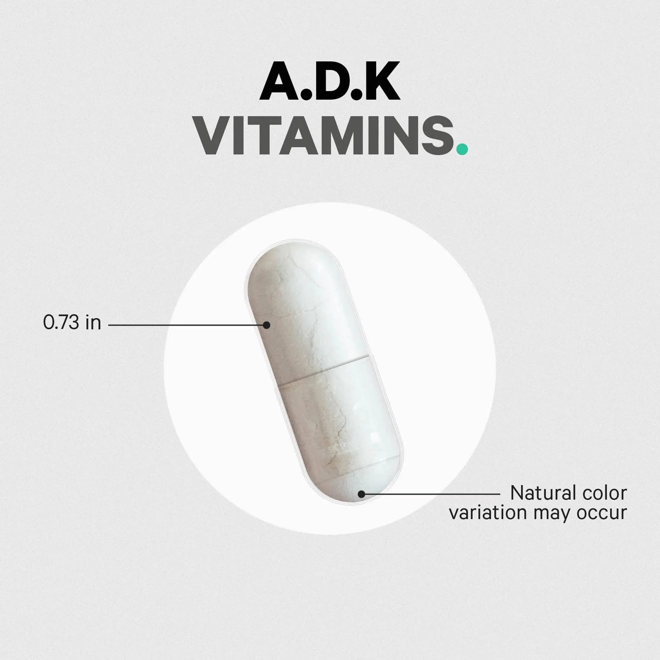 Codeage ADK Vitamins Supplement - Essential Vitamin A, D3 5000 IU, K1 & K2 (MK4 & MK7) - 6-Month Supply - 1 Capsule per Serving CodeageAu supplements