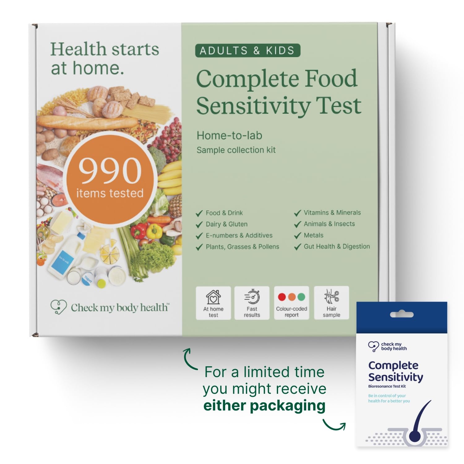 Check My Body Health 990 Items Complete Food Sensitivity Test Kit for Adults and Kids – Non-Invasive Food Intolerance Test Kit – at-Home Hair Sample Bioresonance Testing with Results in 3–5 Days Check My Body HealthAu supplements
