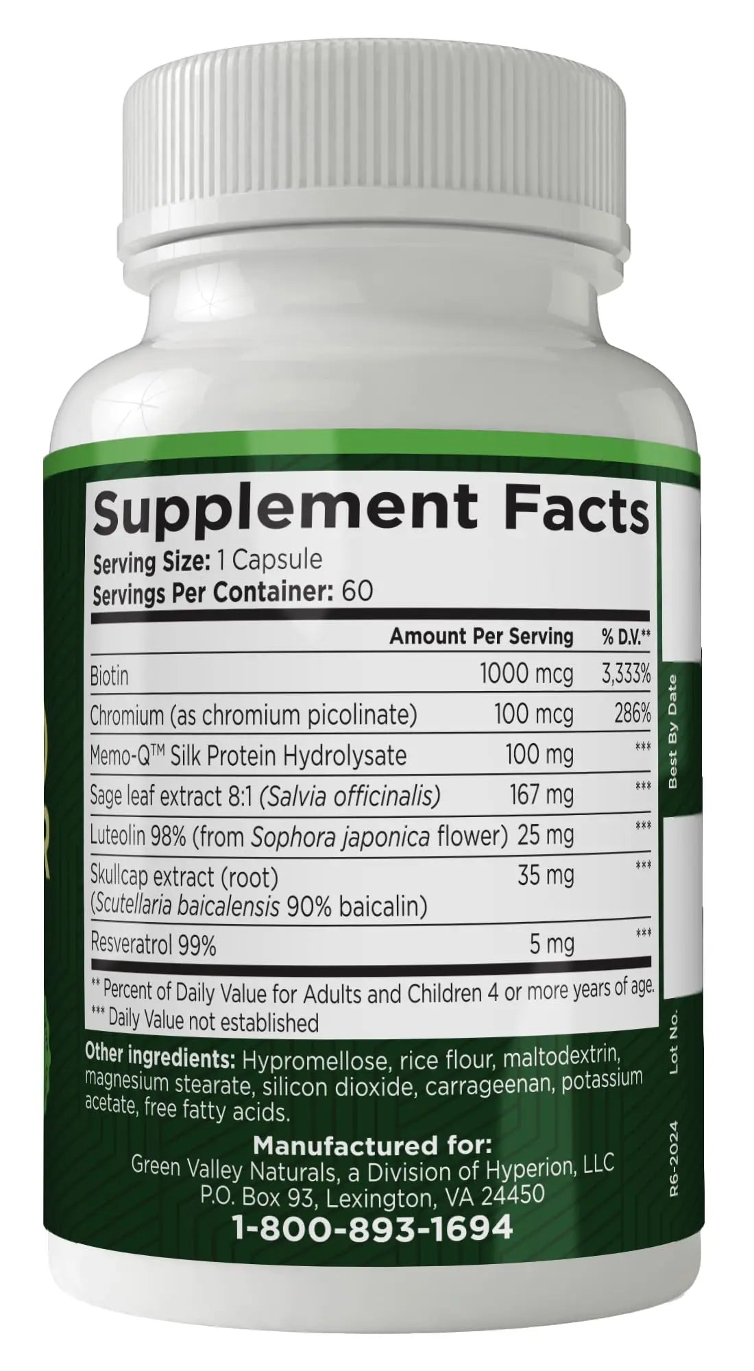 GREEN VALLEY NATURALS - Advanced Brain Power - Supports Healthy, Normal Brain Function, Focus and Concentration, clinically formulated to Support Healthy Brain Clarity. (1 Bottle, 60, Count) GREEN VALLEY NATURALSAu supplements