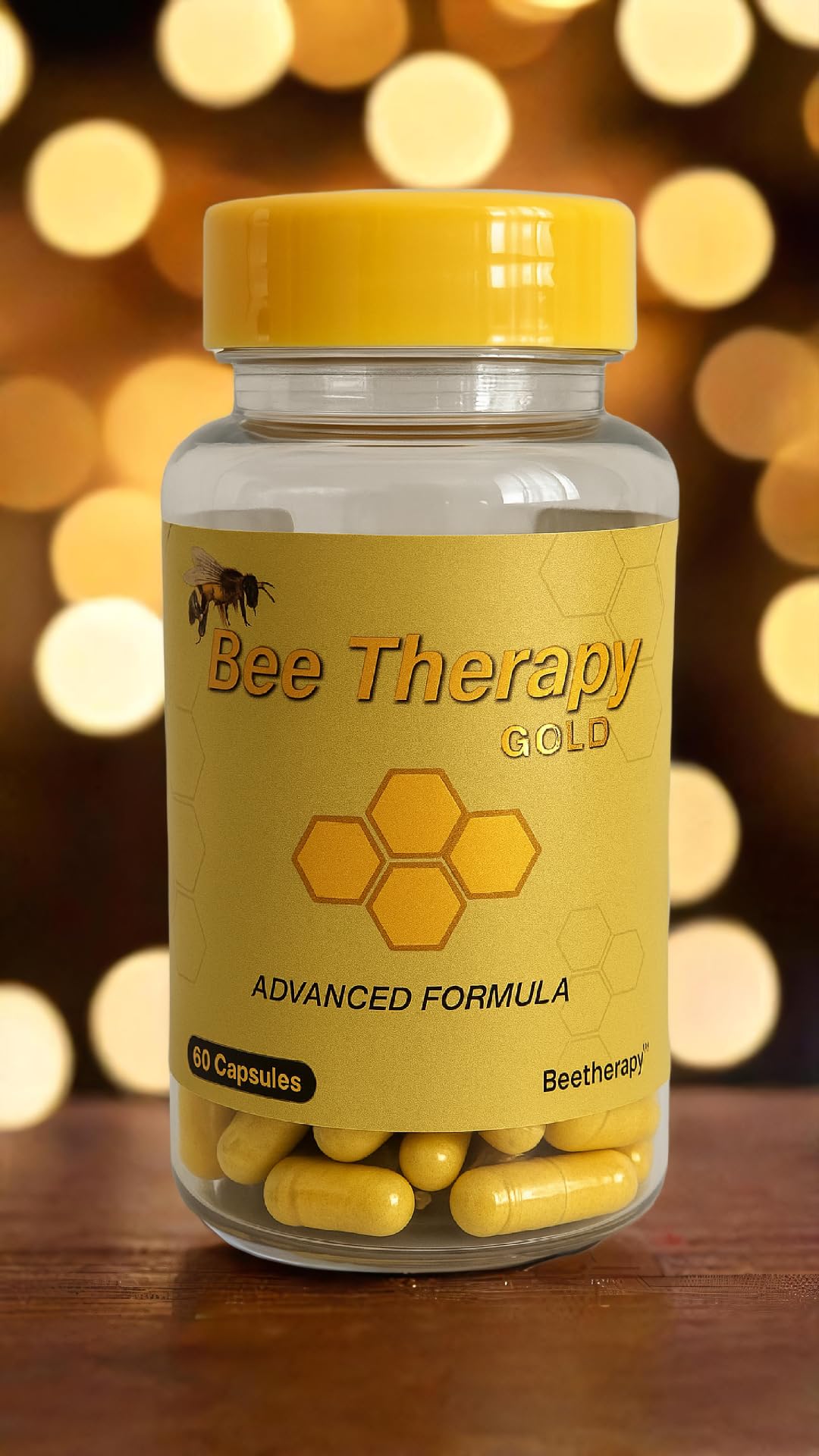 Natural Supplement - Bee Therapy Gold Venom Apitoxin Manuka Honey - Supports Inflammation & Mobility - Neck and Backache - Supports Joints & Muscles- Sprains, Bruises and Strains - Pack 1 60 Capsules Aus HealthcareAu supplements