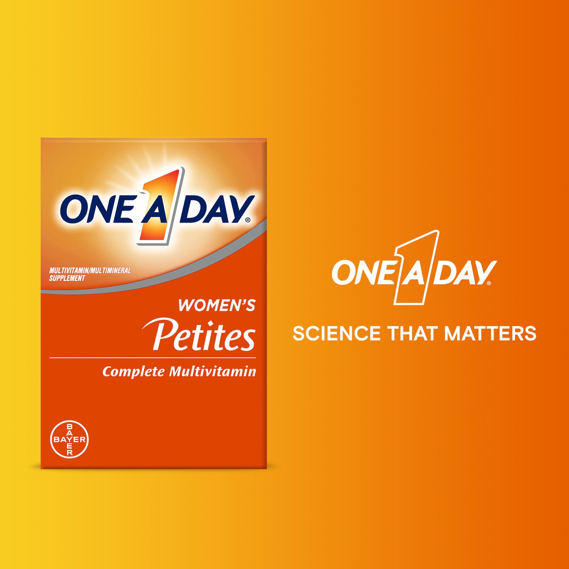 One A Day Women’s Petites Multivitamin,Supplement with Vitamin A, C, D, E and Zinc for Immune Health Support, B Vitamins, Biotin, Folate (as folic acid) ONE A DAYAu supplements