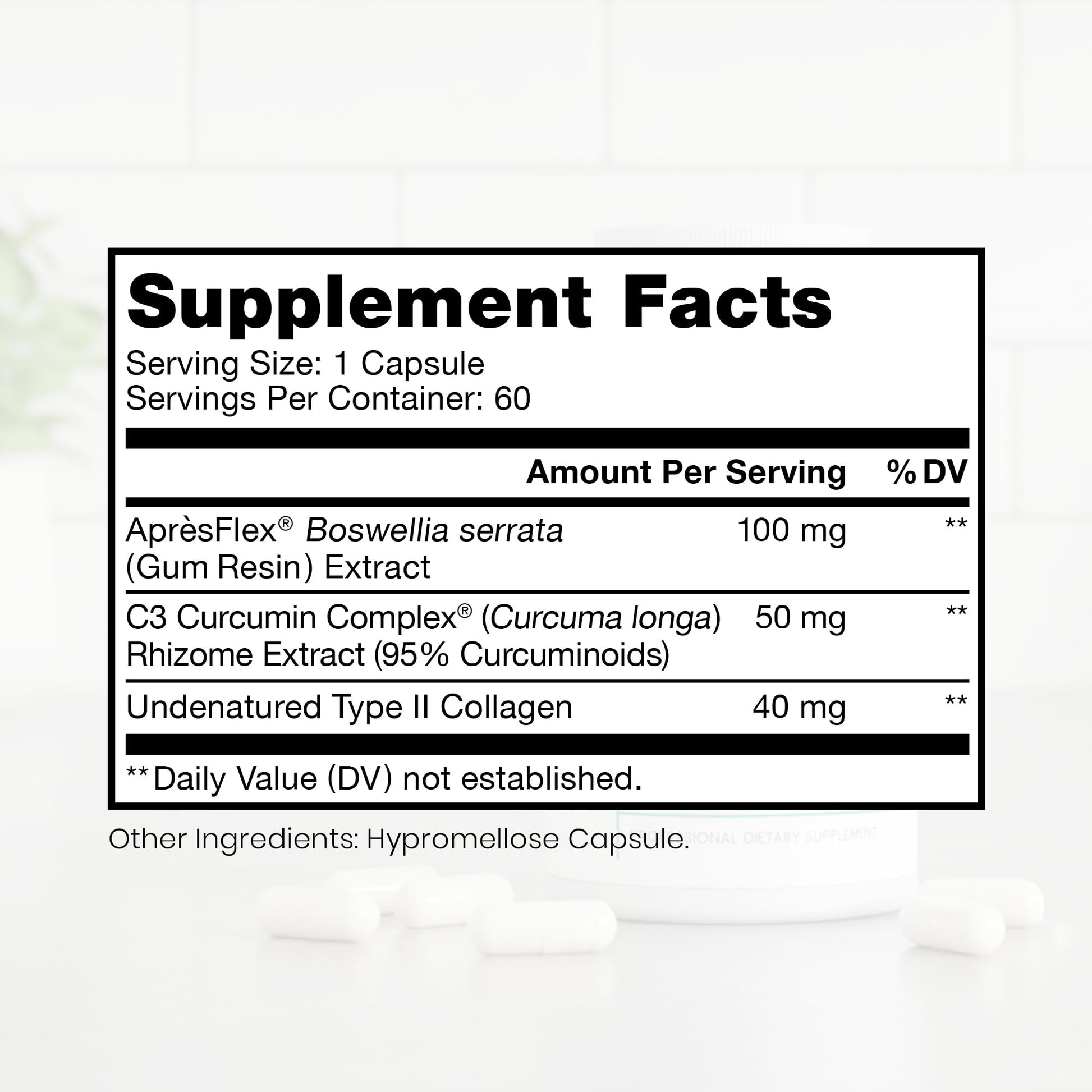 Pure Therapro Rx Boswellia, Curcumin, & Type II Collagen Joint Health Supplement | Made in the USA | Joint Care 60 Capsules, 2-Month Supply Pure Therapro RxAu supplements