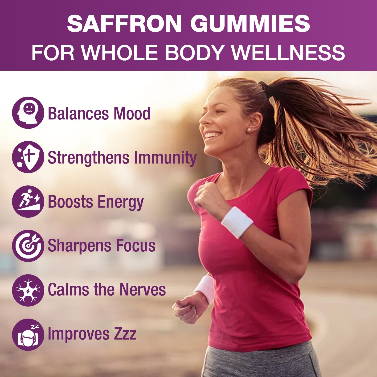 VAJYKEWJY Saffron Gummies (88.5 mg) with Magnesium — Enhanced with St. John’s Wort, Rhodiola, Ashwagandha & Vitamins B6, B12, D3 for Mood & Focus Support — 60 Count VAJYKEWJYAu supplements