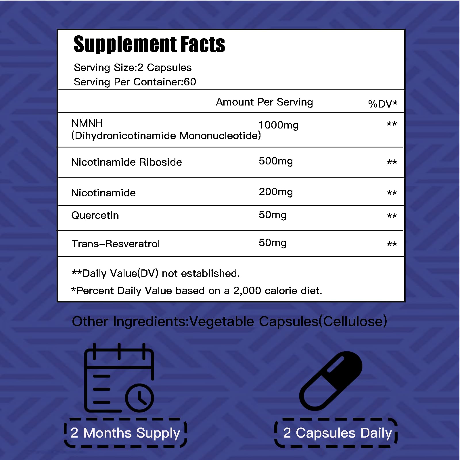 NMNH (Dihydronicotinamide Mononucleotide),NMNH Supplement 1000mg Pure Nicotinamide Mononucleotide Boosts NAD+ Levels, NAD Supplement,for Energy,Immune,Non-GMO, Gluten Free,120 Capsules LofeiAu supplements