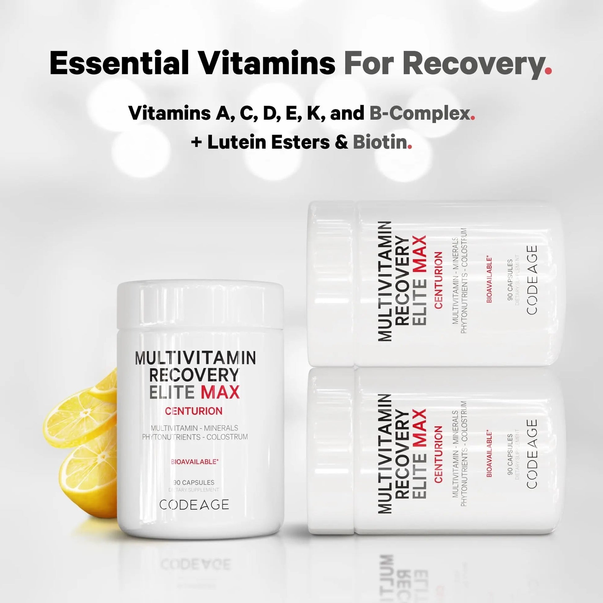 Codeage Multivitamin Recovery Elite Max Supplement - Vitamins A, C, D, E, B-Complex, Essential Minerals, Antioxidants, Colostrum CodeageAu supplements