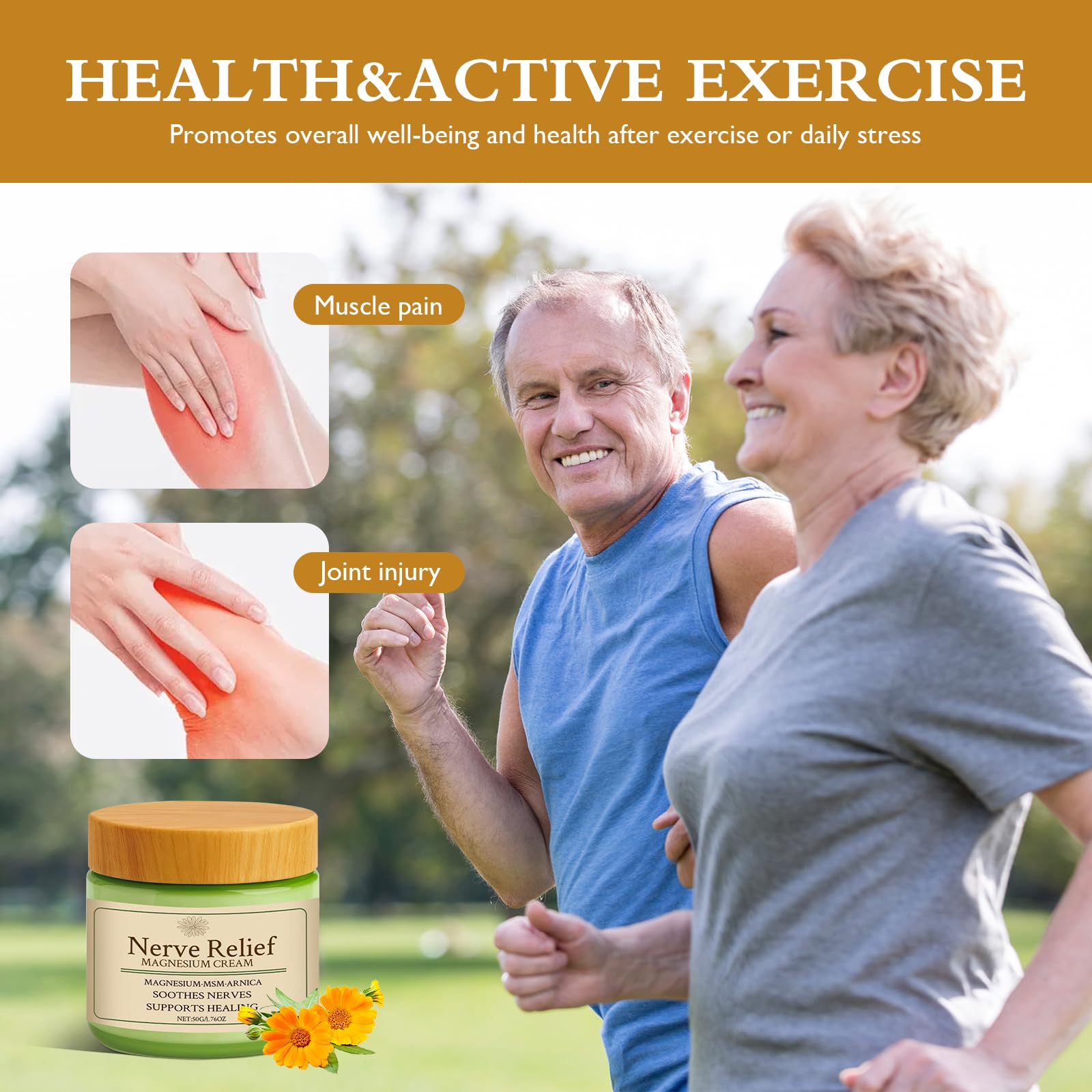 Vincofoo Nerve Relief Magnesium Cream with MSM & Arnica, Soothes Nerves & Daily Soothing Support VincofooAu supplements