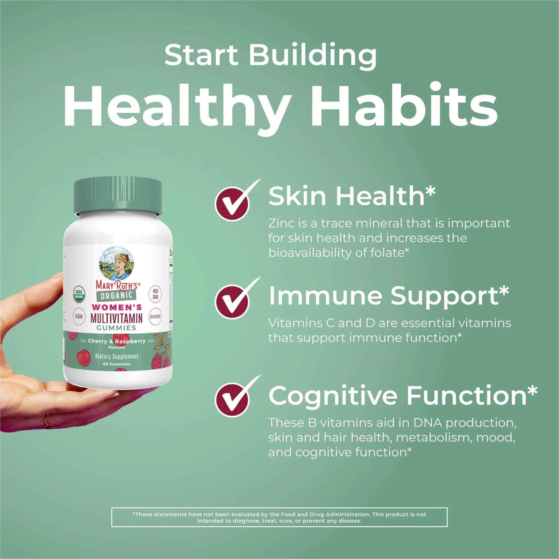 MaryRuth's Multivitamin Gummies for Women (Strawberry) & Liquid Nighttime Multimineral (Pineapple) | Clean Label Project Verified | MARYRUTH'SAu supplements