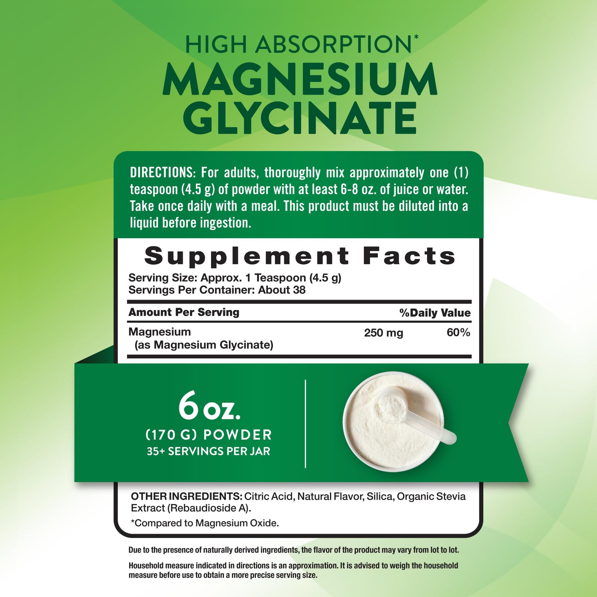 Nature's Truth Magnesium Glycinate Powder | 6 oz | Lemon Flavor | High Absorption | Vegan, Non-GMO, Gluten Free Supplement Nature's TruthAu supplements