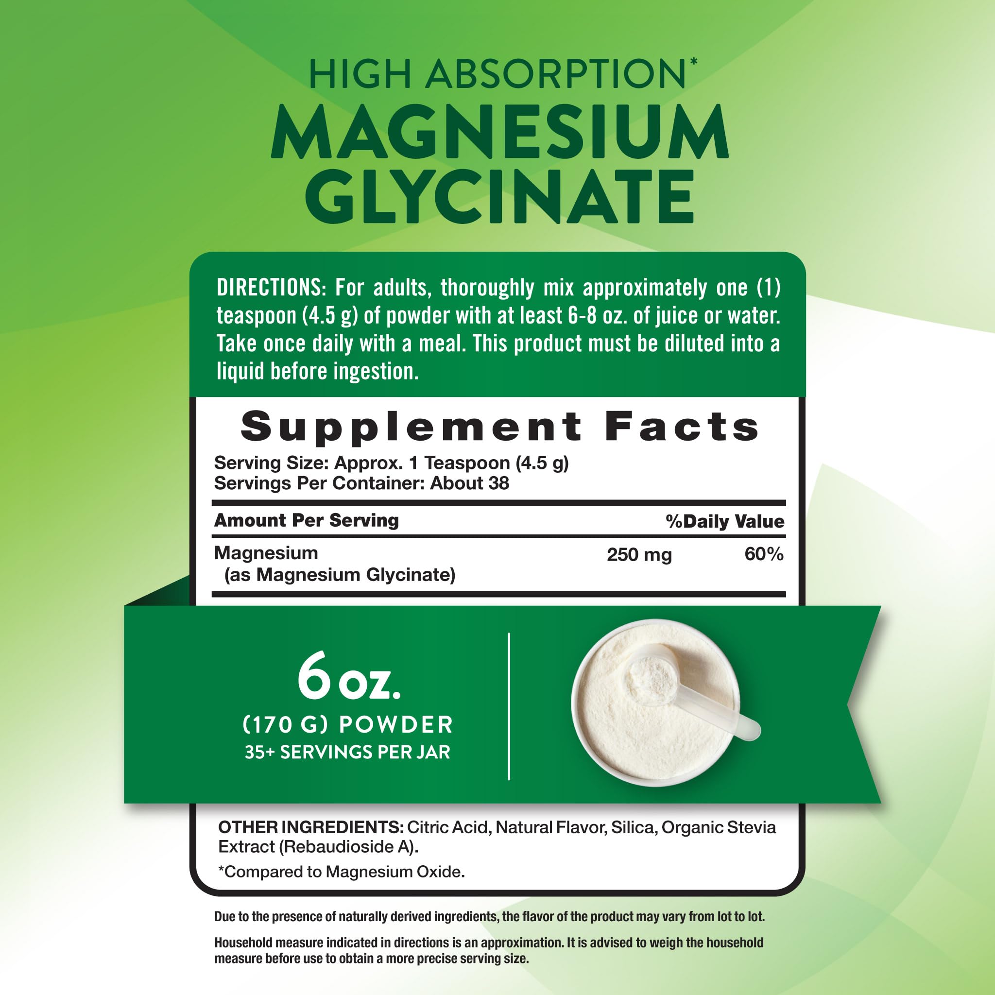 Nature's Truth Magnesium Glycinate Powder | 6 oz | Lemon Flavor | High Absorption | Vegan, Non-GMO, Gluten Free Supplement Nature's TruthAu supplements