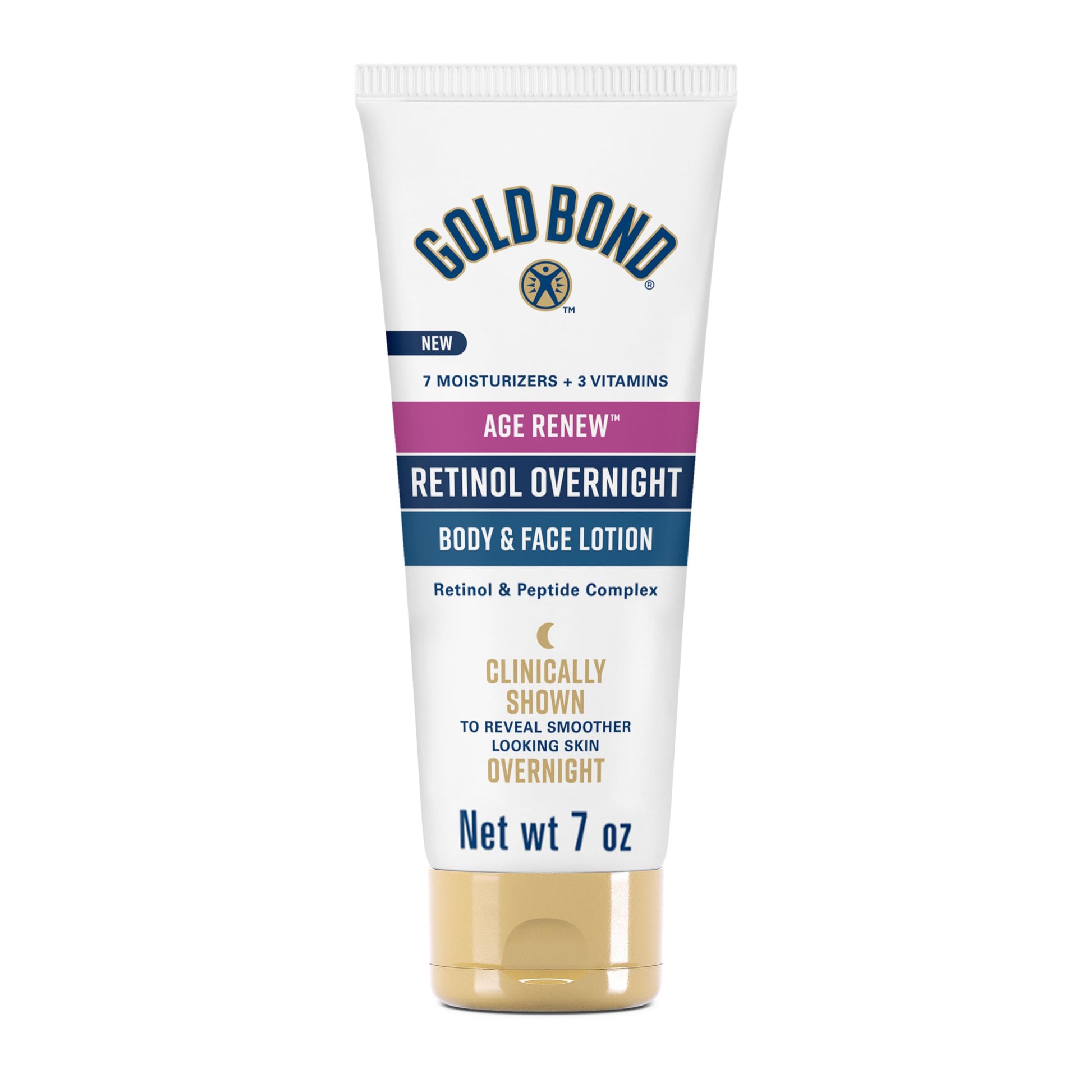 Gold Bond Age Renew Retinol Overnight Body & Face Lotion, With Retinol Gold BondAu supplements