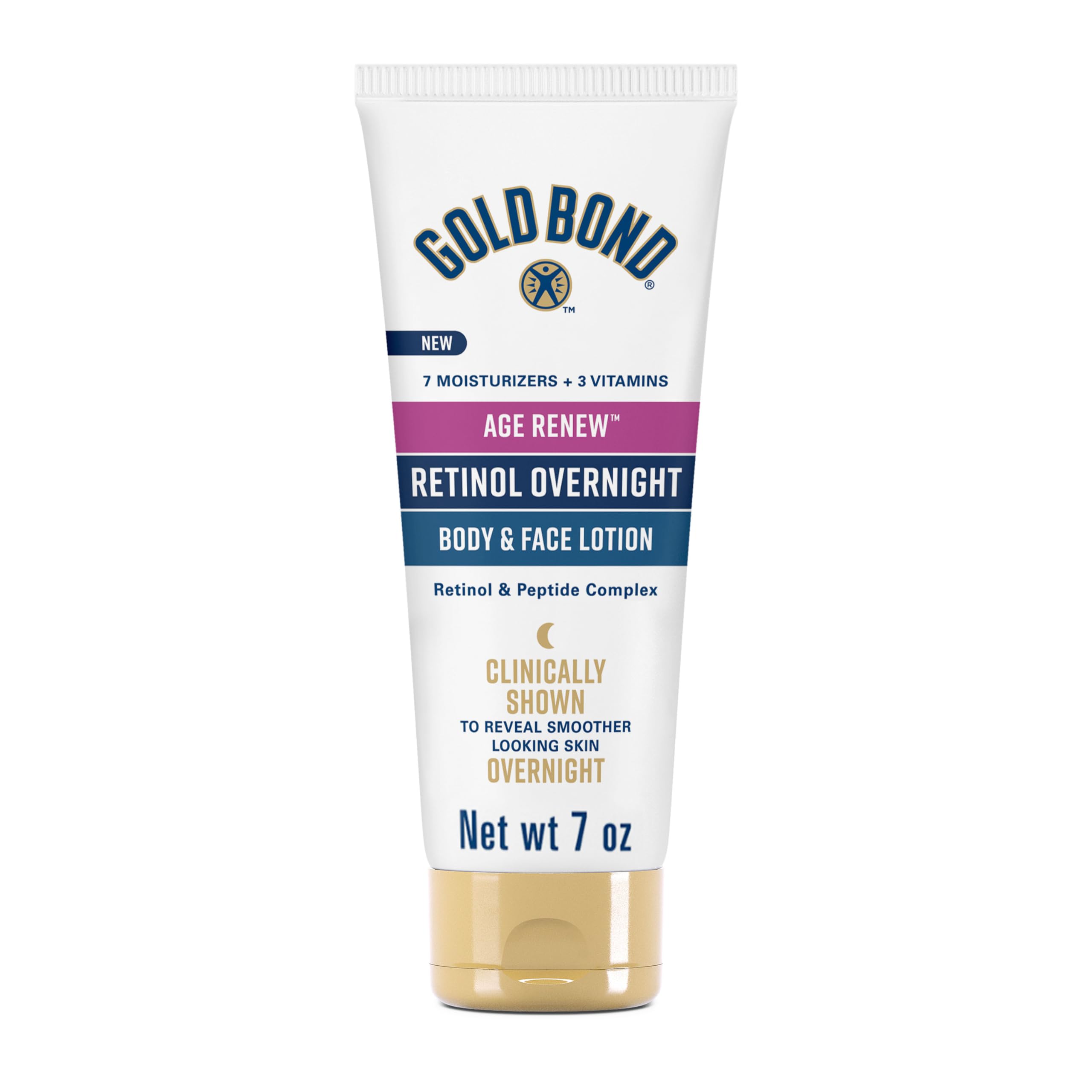 Gold Bond Age Renew Retinol Overnight Body & Face Lotion, With Retinol Gold BondAu supplements