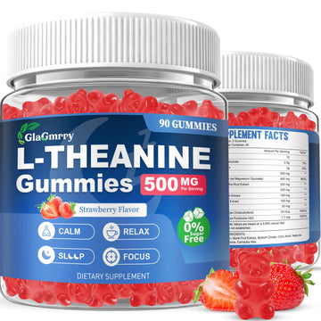 GlaGmrry 180 Count | L Theanine Gummies, L Theanine Supplement for Adults & Kids, w/Ashwagandha, Magnesium, GABA & 5-HTP, Sugar Free Liposomal Formula for Calm Relax zzZ M♡♡d & Focus, Vegan GlaGmrryAu supplements
