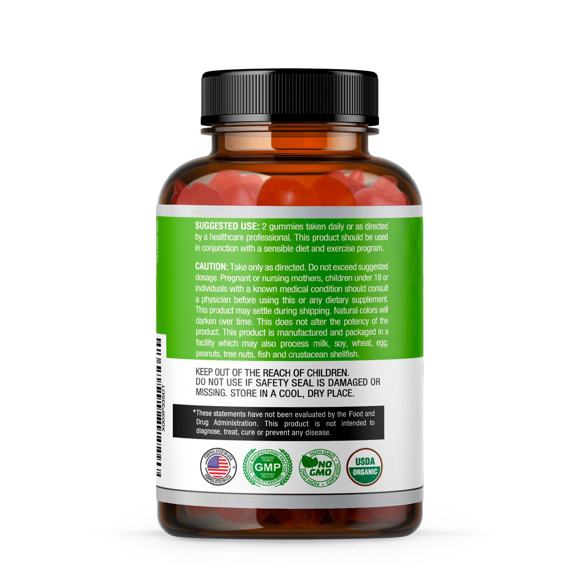 USDA Organic Apple Cider Vinegar Gummies with The Mother. AVC Keto Gummy Vitamins Simple OrganicaAu supplements