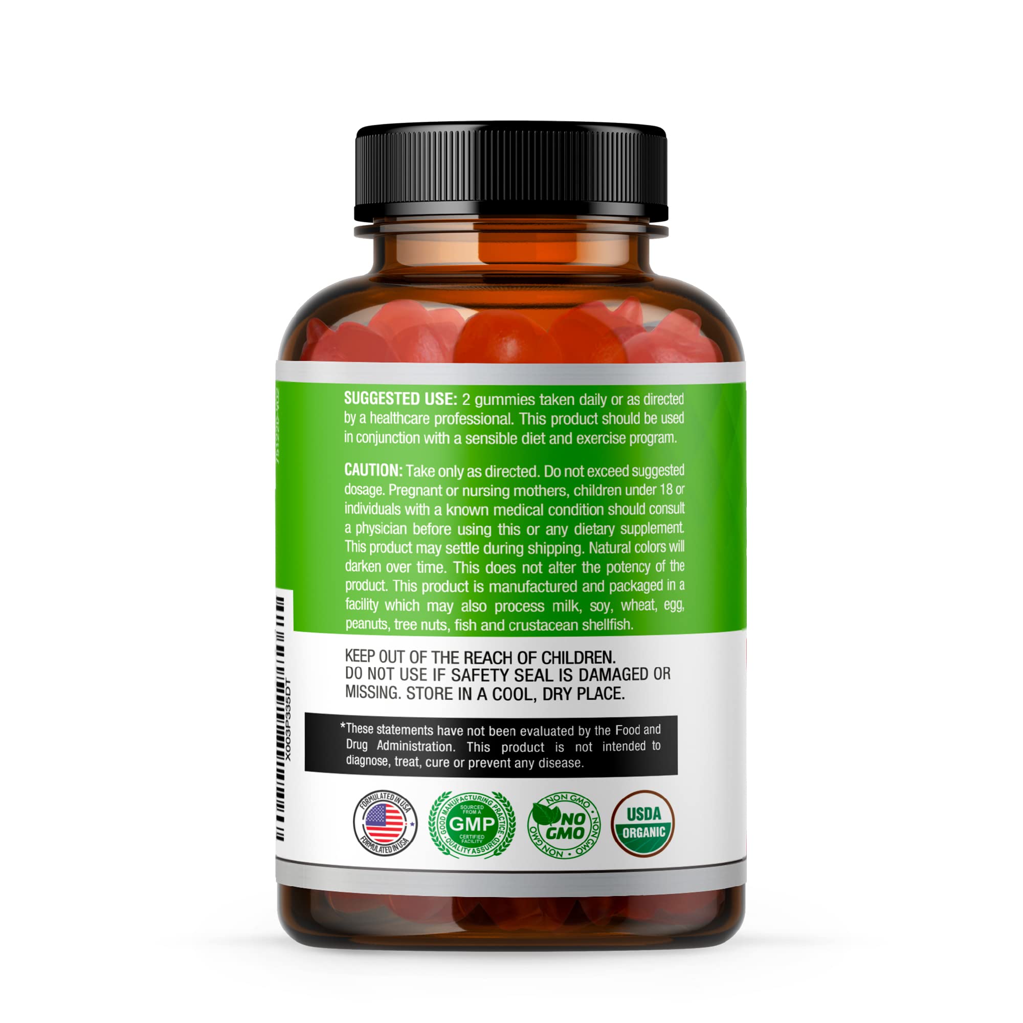 USDA Organic Apple Cider Vinegar Gummies with The Mother. AVC Keto Gummy Vitamins Simple OrganicaAu supplements
