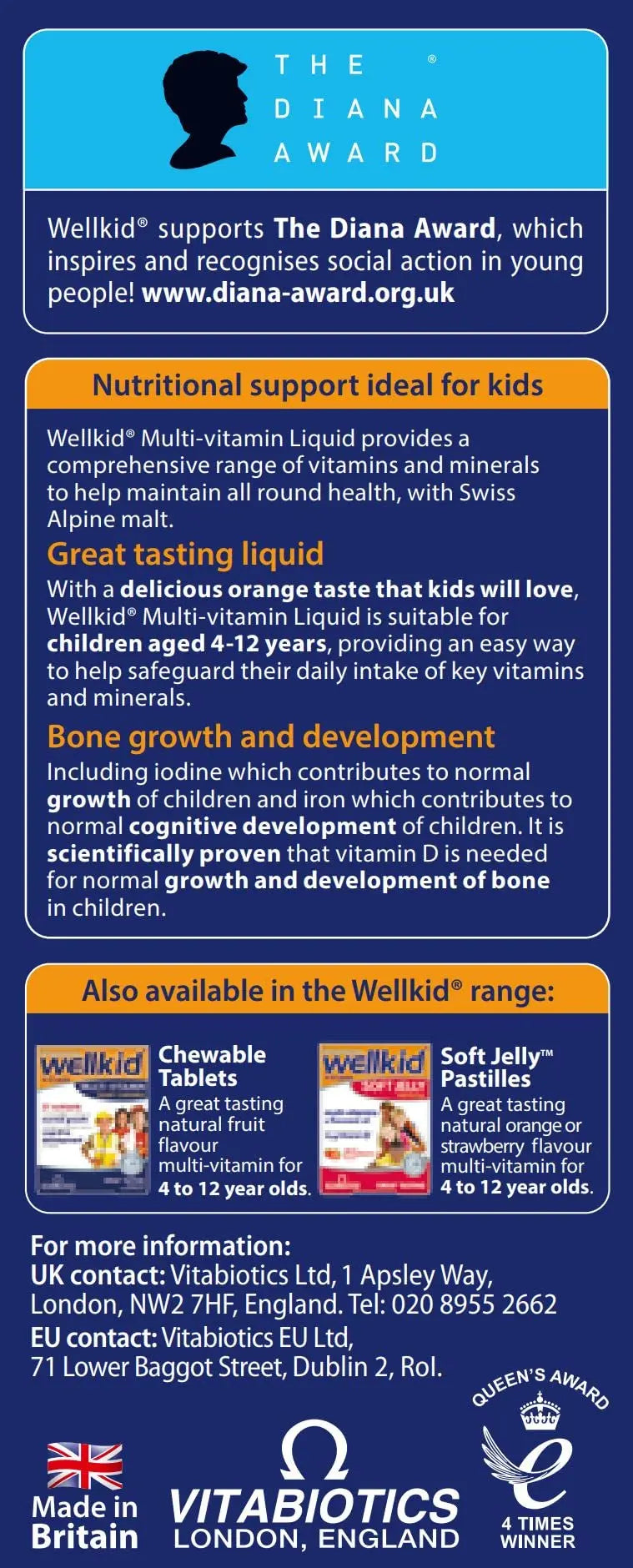 Wellkid by Vitabiotics Multi-Vitamin Liquid 150ml WellkidAu supplements