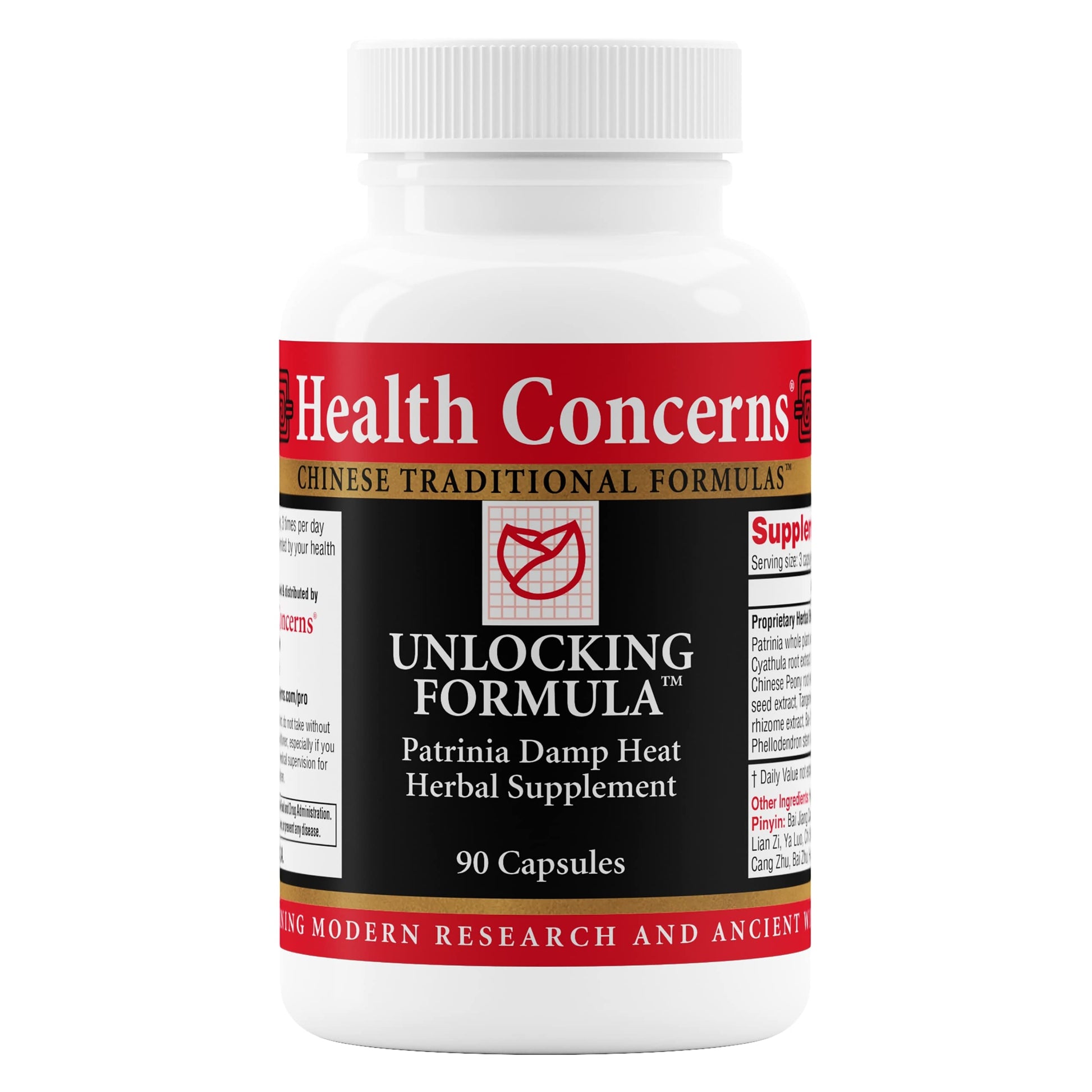 Health Concerns Unlocking Formula – Menstrual Discomfort & Qi Flow Support – Blood Circulation & Detox Herbal Supplement with Patrinia & Peony Root – Chinese Medicine Formula for Women – 90 Capsules Health ConcernsAu supplements