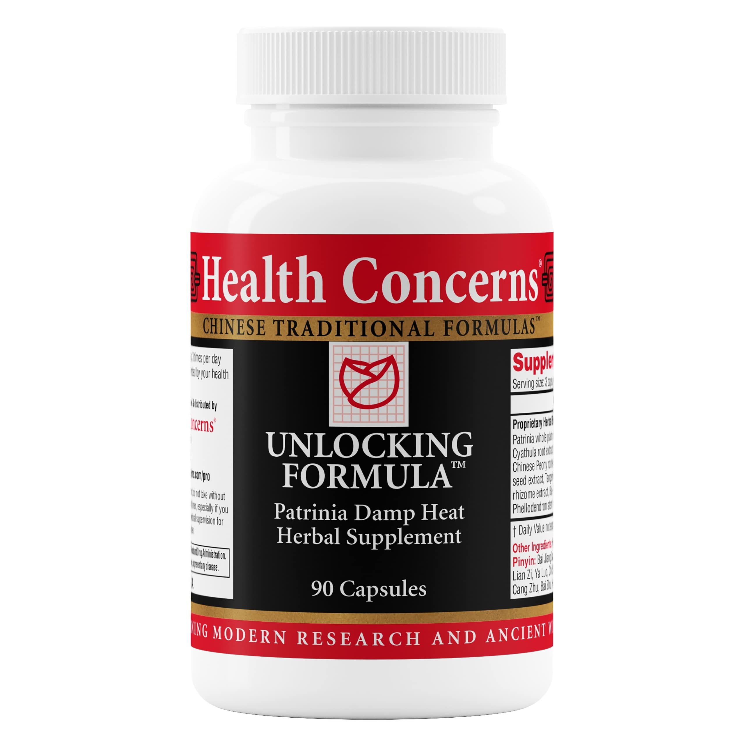Health Concerns Unlocking Formula – Menstrual Discomfort & Qi Flow Support – Blood Circulation & Detox Herbal Supplement with Patrinia & Peony Root – Chinese Medicine Formula for Women – 90 Capsules Health ConcernsAu supplements