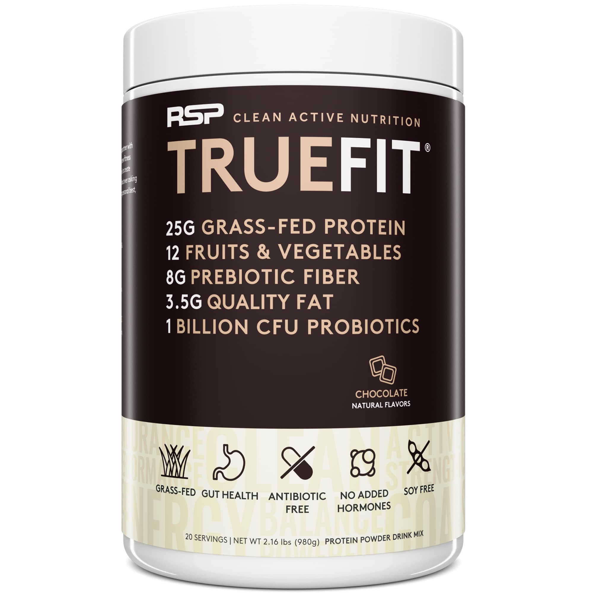 RSP NUTRITION TRUEFIT Protein Powder Meal Replacement Shake, 4.32 LB, Chocolate RSP NUTRITIONAu supplements