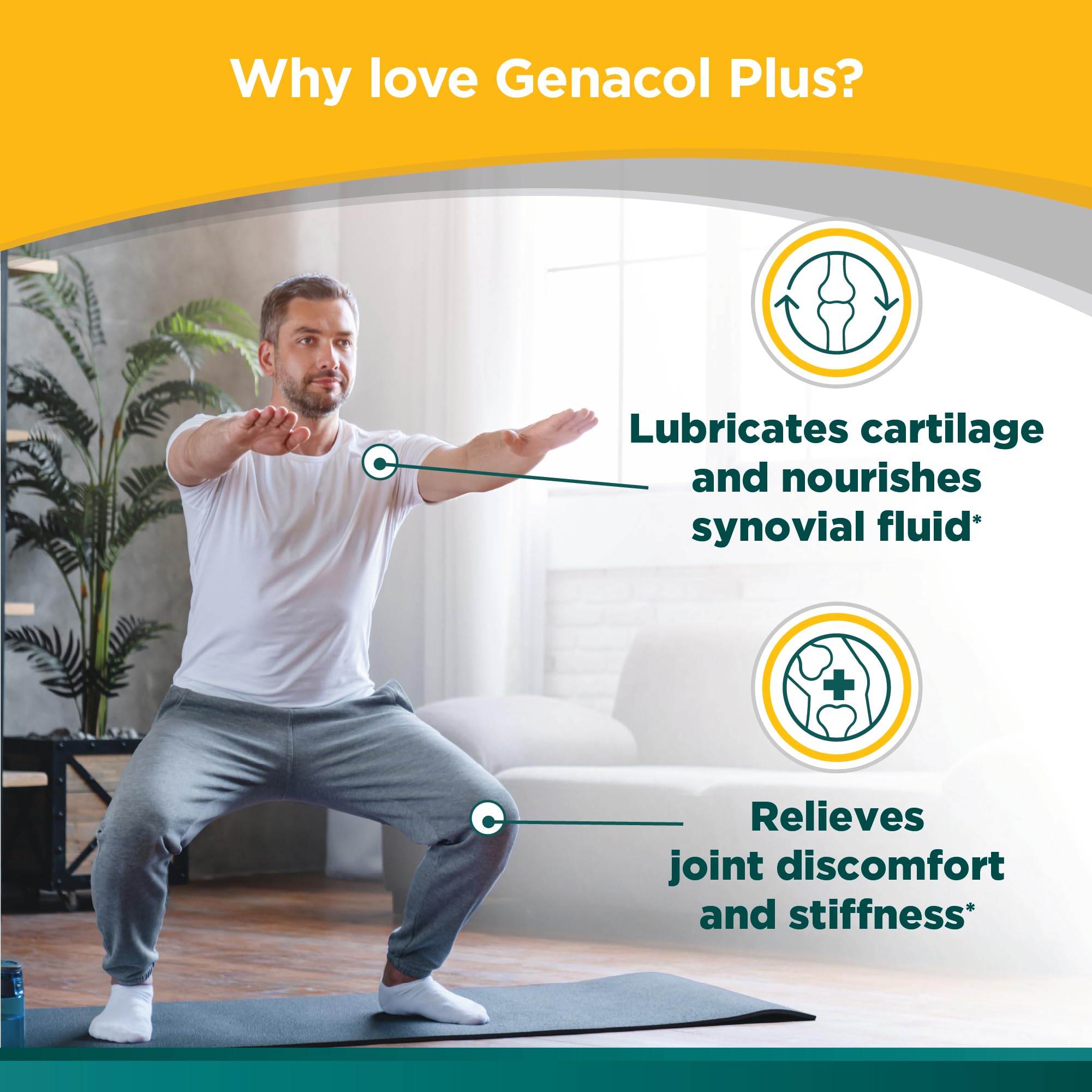 Genacol Plus – Glucosamine and Collagen Joint Supplement, Lubricates, Protects and Maintains Heathy Joints, Relieves Joint Discomfort Plus, 180 Capsules (60-Day Supply) GenacolAu supplements