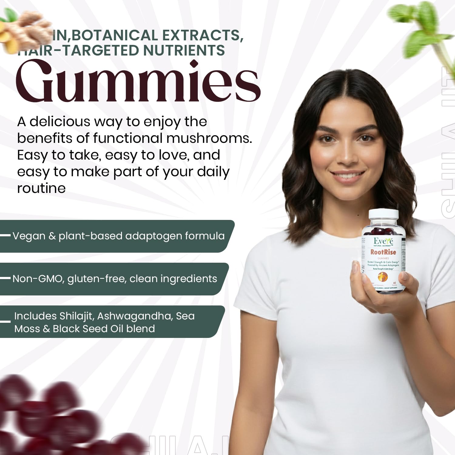 The EverÉ Natural Alchemy Evere RootRise Gummies - Shilajit + Ashwagandha Gummies The EverÉ Natural AlchemyAu supplements