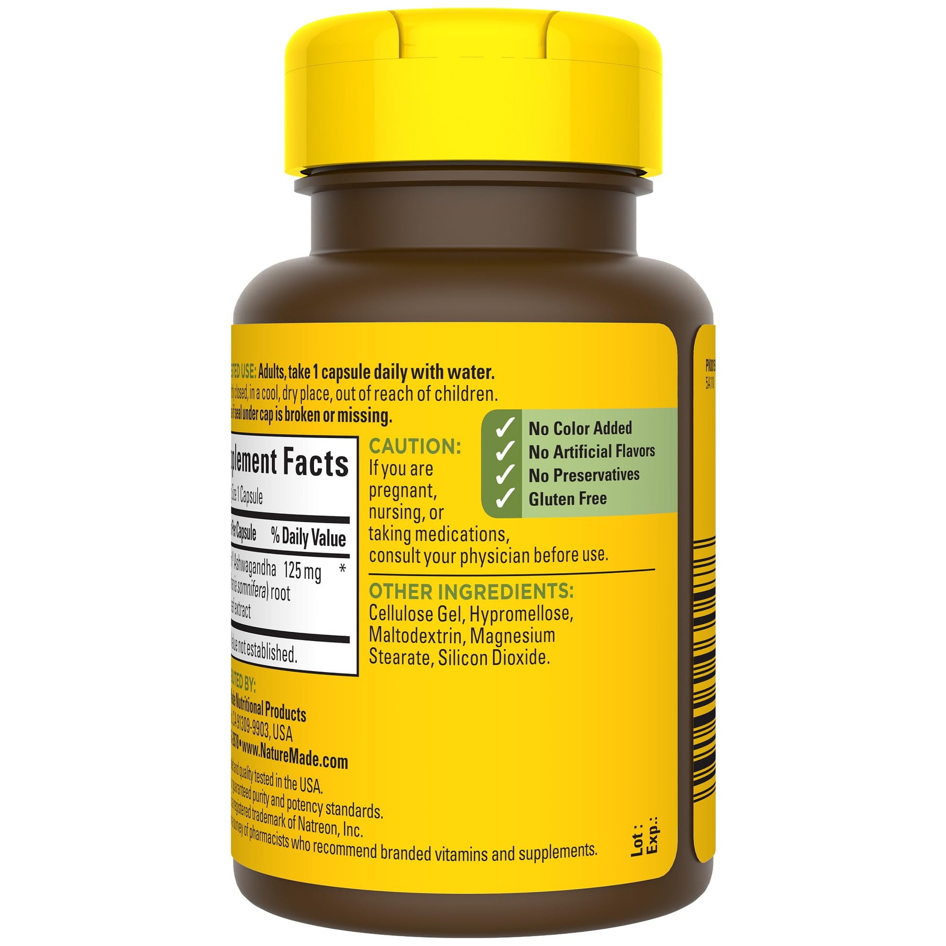 Nature Made Ashwagandha Capsules 125mg for Stress Support, Ashwagandha Supplements, 60 Capsules, 60 Day Supply Nature MadeAu supplements