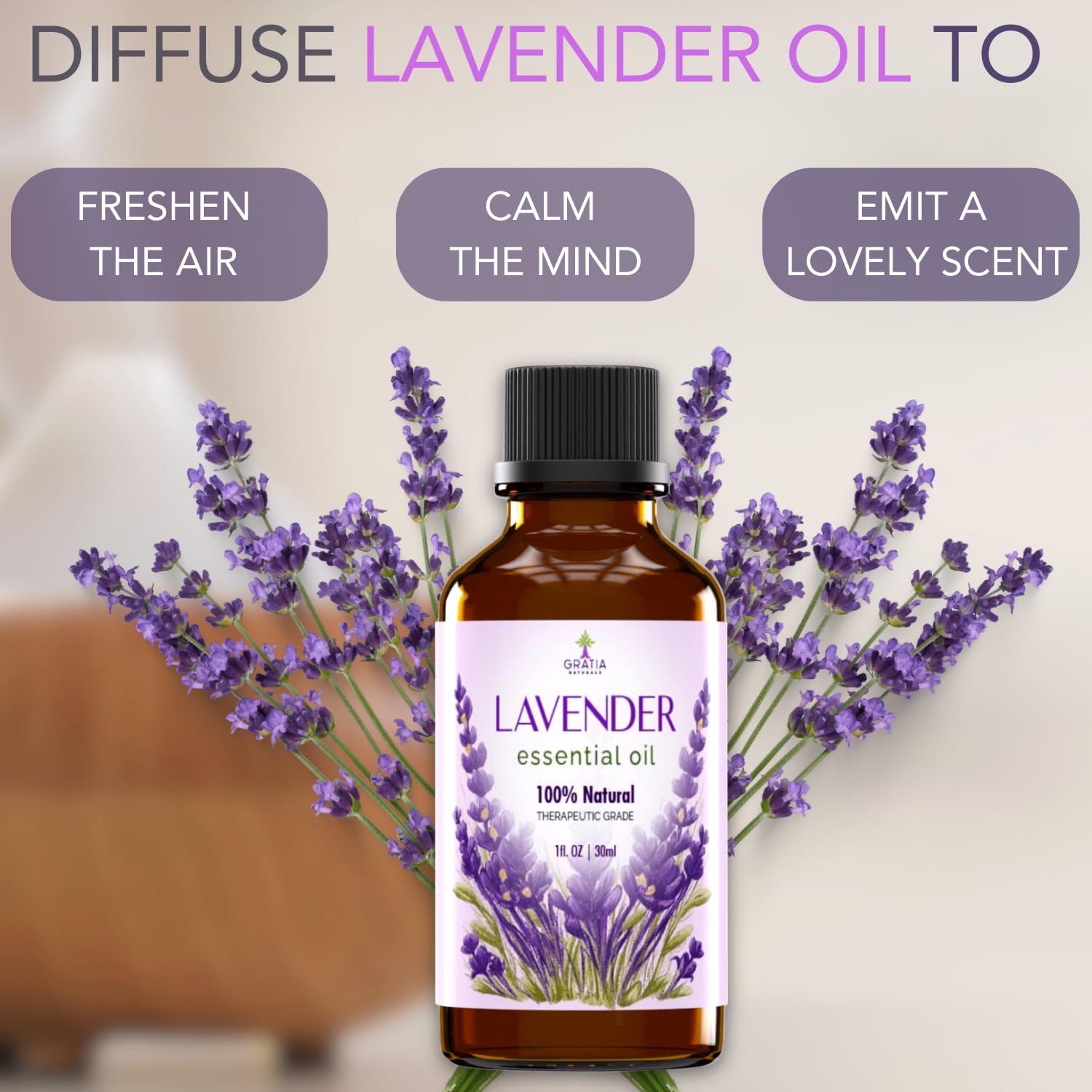 Gratia Naturals Lavender Essential Oil - 100% Pure and Natural … GRATIA NATURALSAu supplements