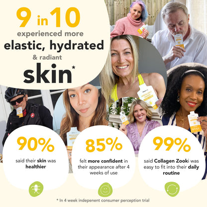 Zooki 5000mg Marine Collagen Liquid Sachets | Hydrolysed Marine Collagen Peptides yourzookiUS supplements