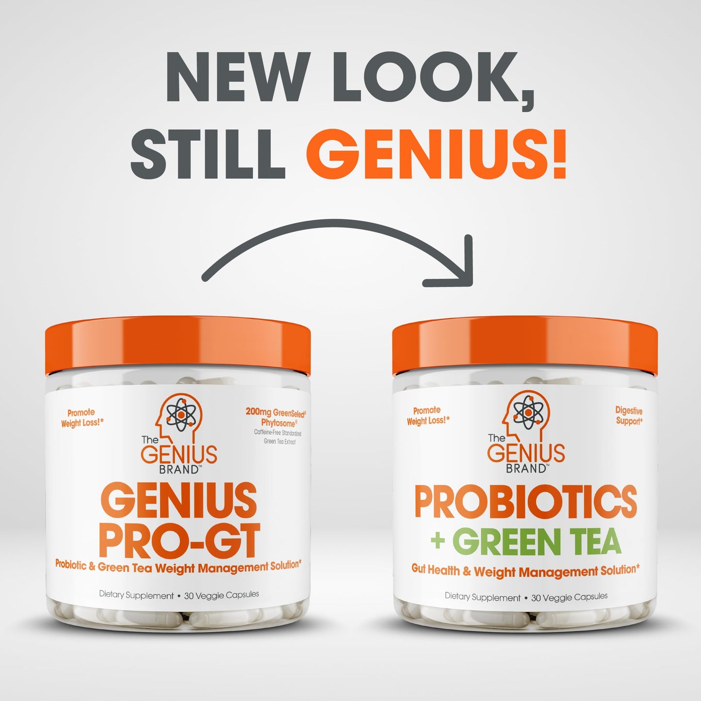 Genius Probiotics for Weight Loss with Green Tea Extract - Fat Burner Supplement & Digestive The Genius BrandUS supplements