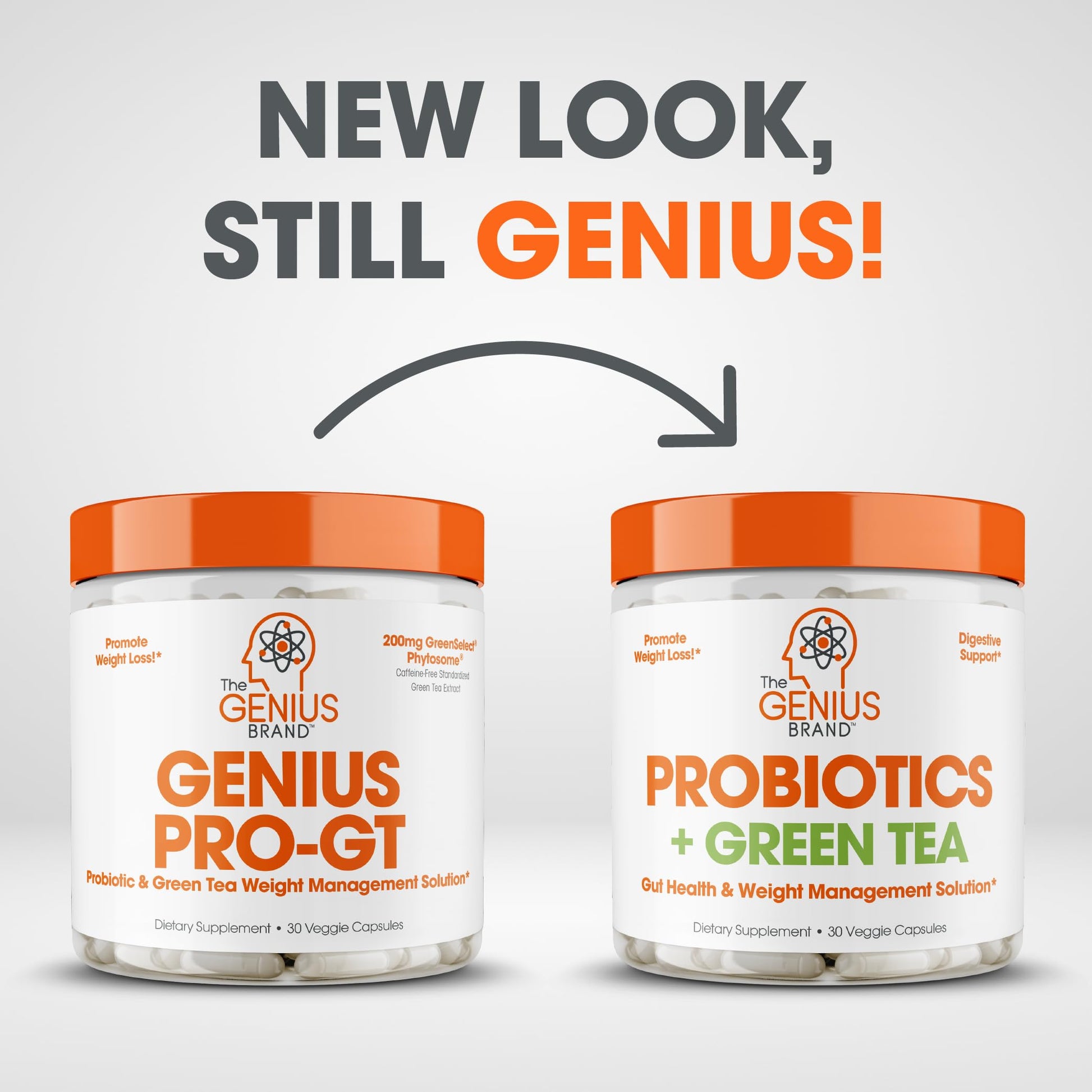 Genius Probiotics for Weight Loss with Green Tea Extract - Fat Burner Supplement & Digestive The Genius BrandAu supplements