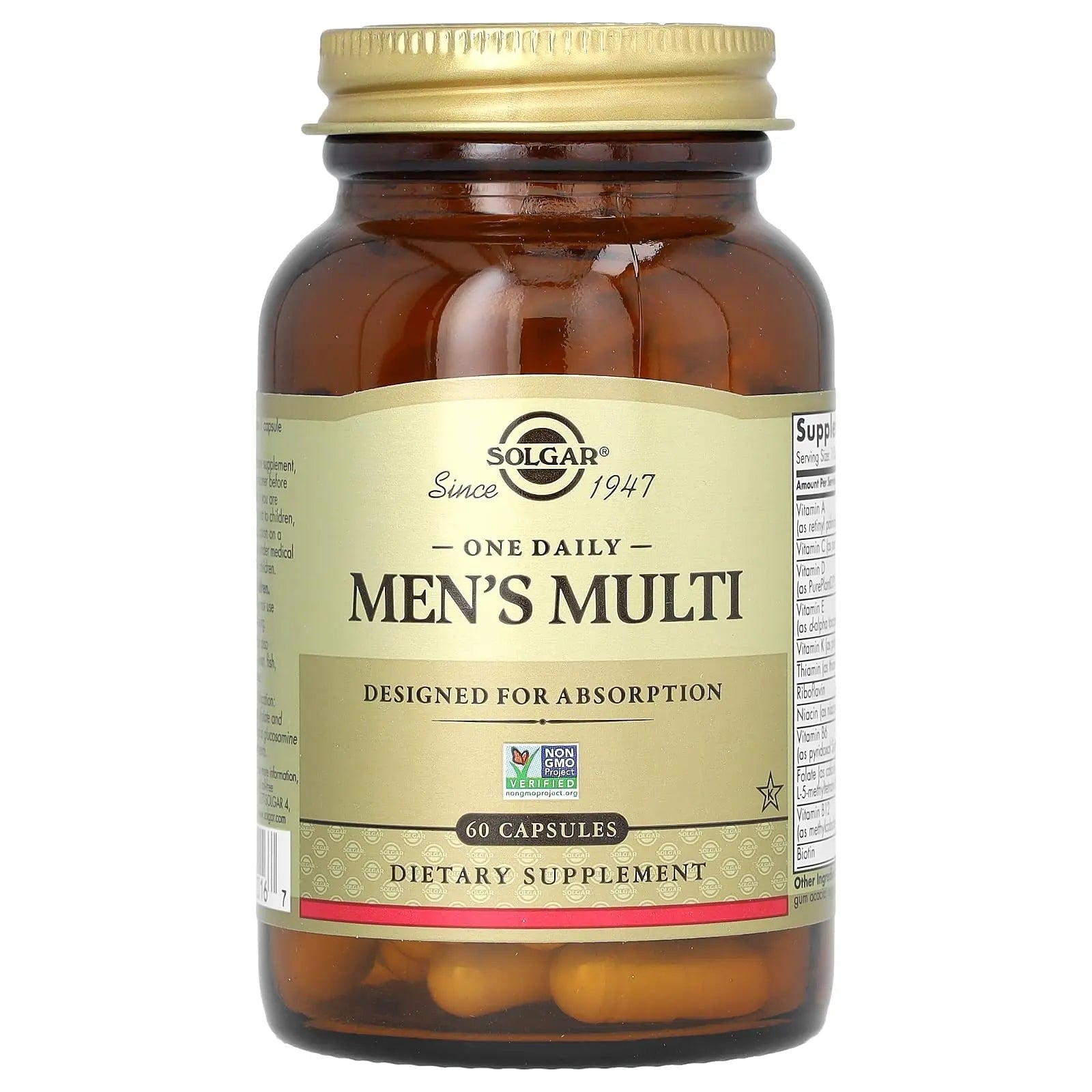 Solgar One Daily Men's Multivitamin Whole Body Support Supplement, Highly Absorbable Delayed Release One Daily Multi Vitamin Capsules for Men SolgarAu supplements